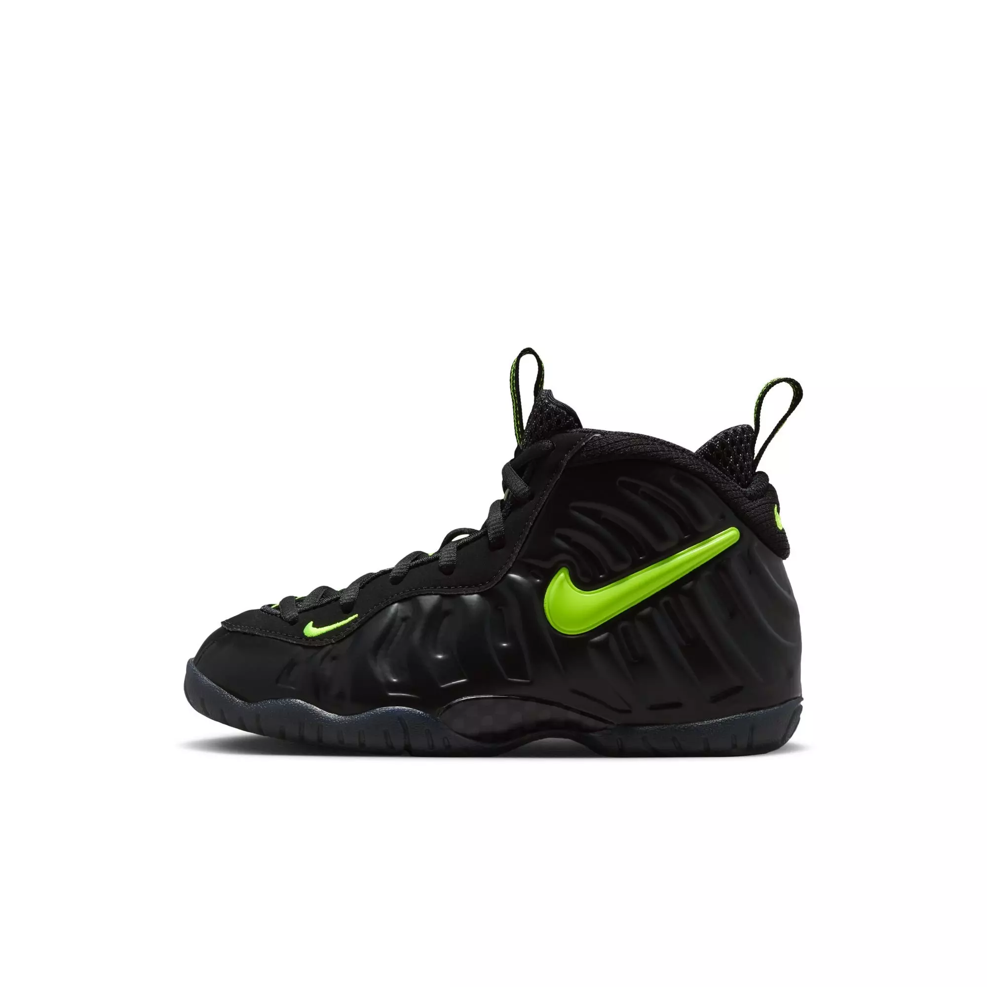 Nike Air Foamposite Pro "Voltage" Preschool Kids' Shoe - BLACK/VOLTAGE YELLOW