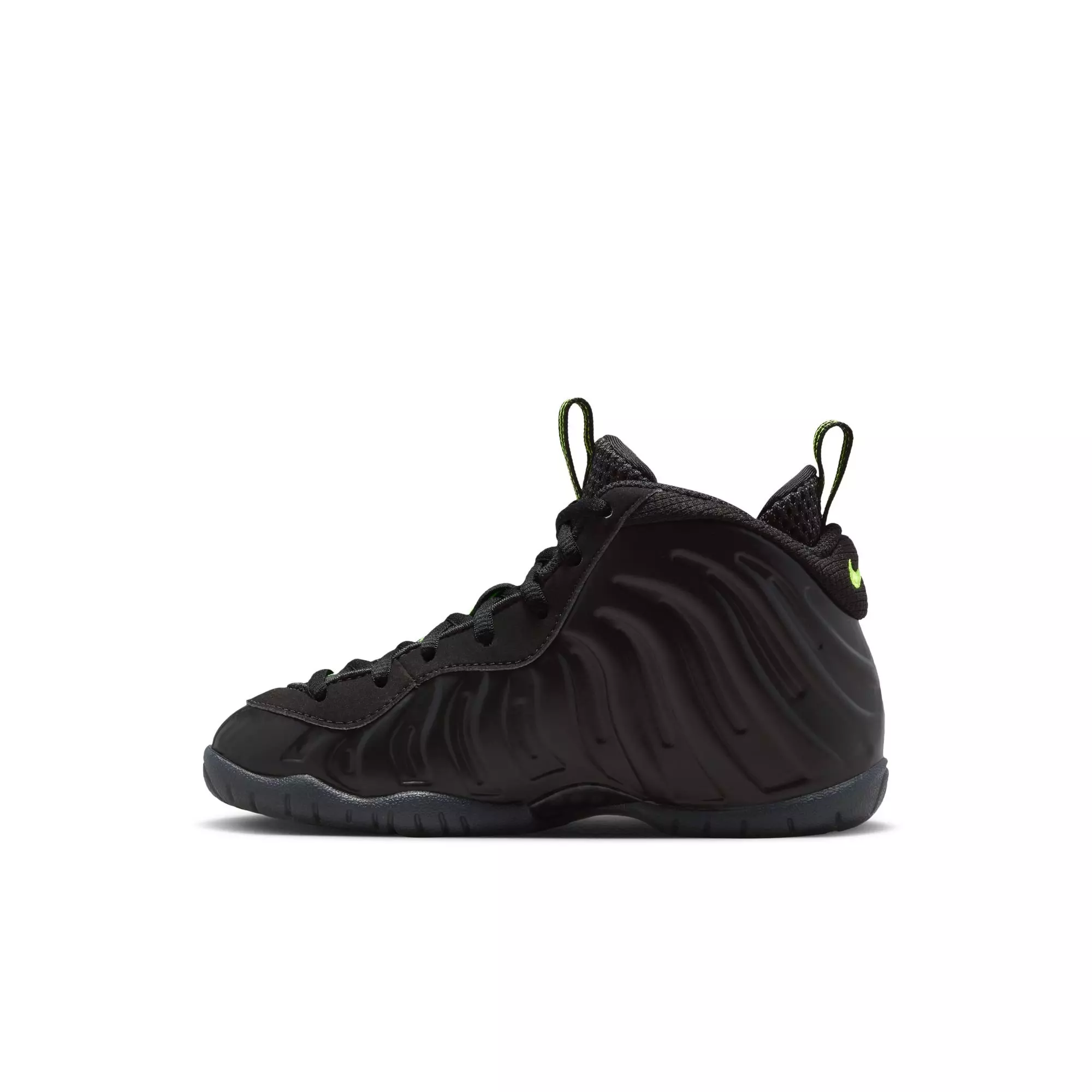 Nike Air Foamposite Pro "Voltage" Preschool Kids' Shoe - BLACK/VOLTAGE YELLOW