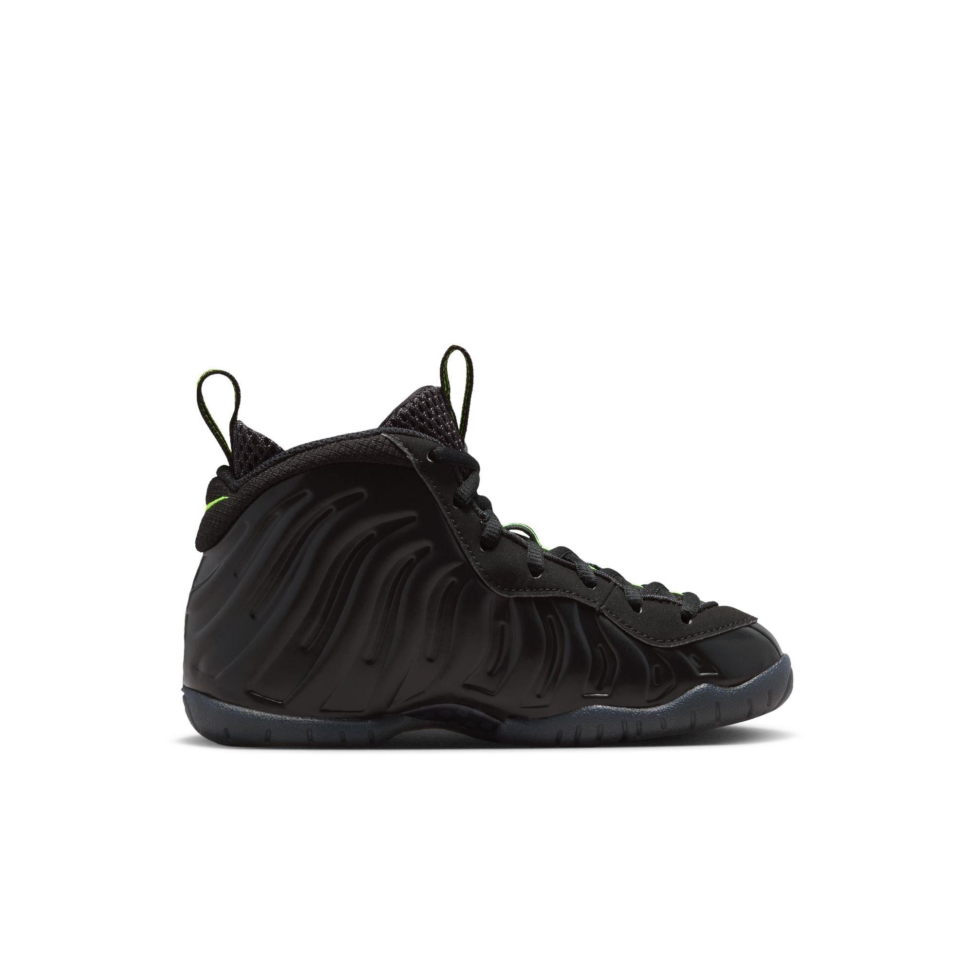 Nike Air Foamposite Pro "Voltage" Preschool Kids' Shoe - BLACK/VOLTAGE YELLOW Thumbnail View 3