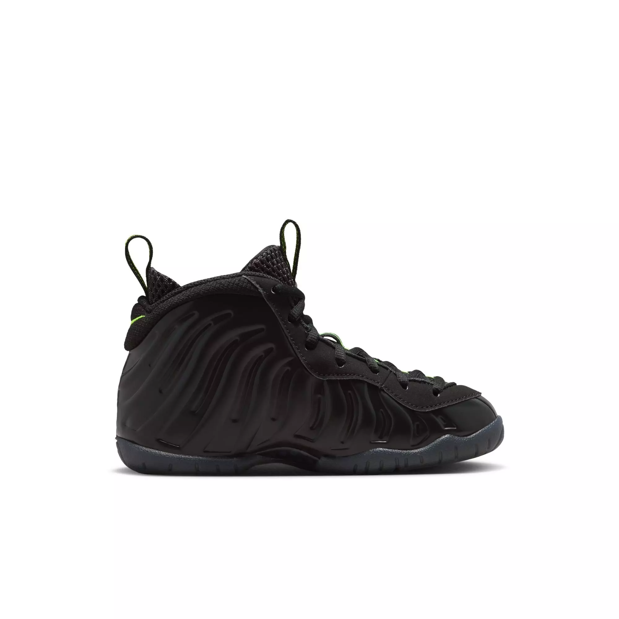 Nike Air Foamposite Pro "Voltage" Preschool Kids' Shoe - BLACK/VOLTAGE YELLOW