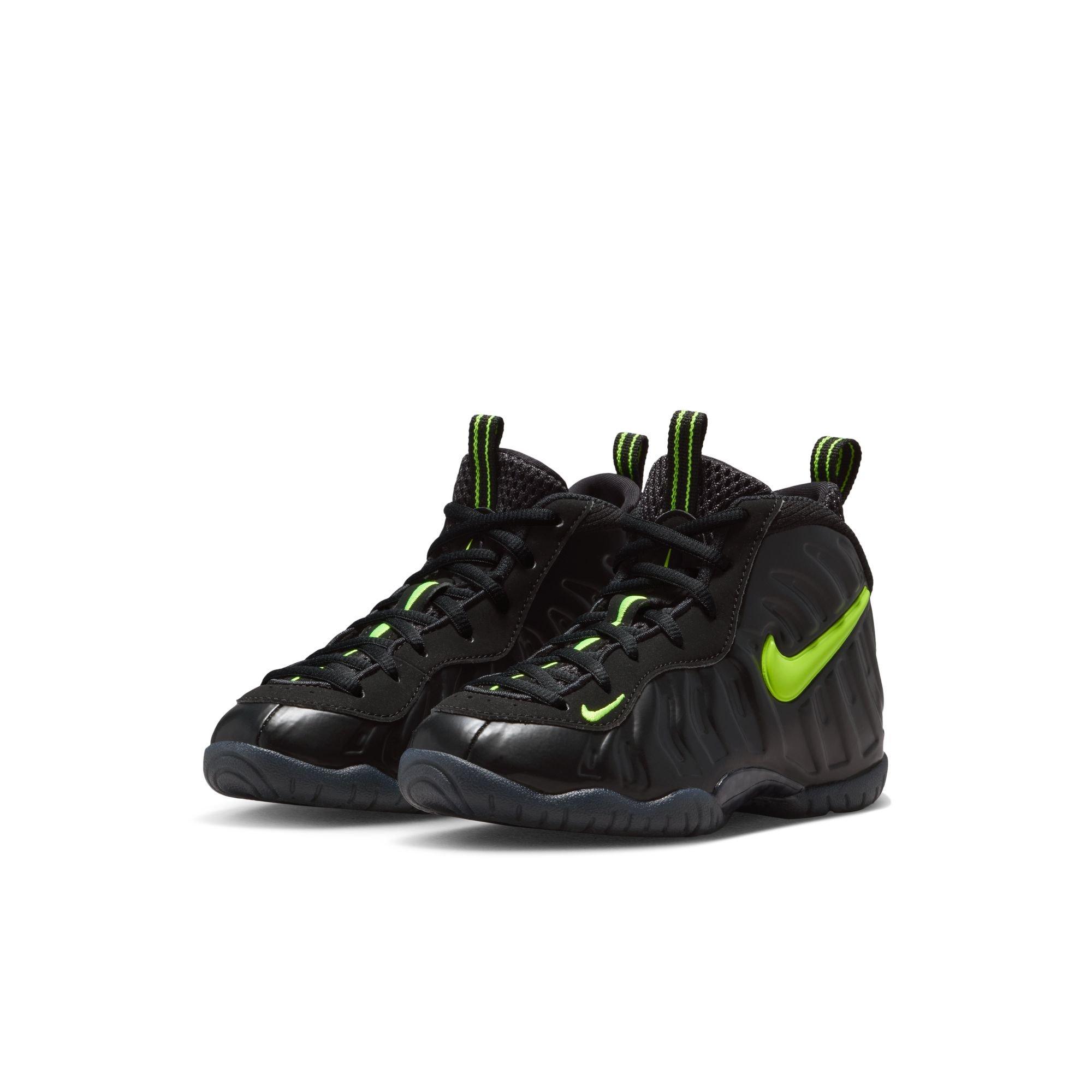 Nike Air Foamposite Pro "Voltage" Preschool Kids' Shoe - BLACK/VOLTAGE YELLOW Thumbnail View 4