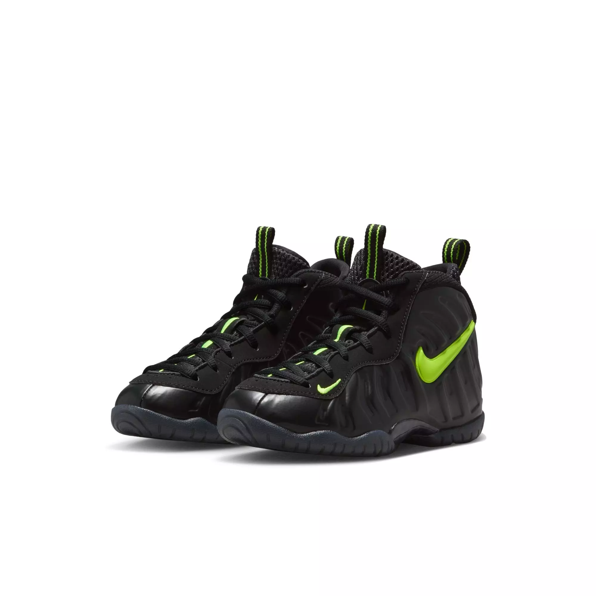 Nike Air Foamposite Pro "Voltage" Preschool Kids' Shoe - BLACK/VOLTAGE YELLOW