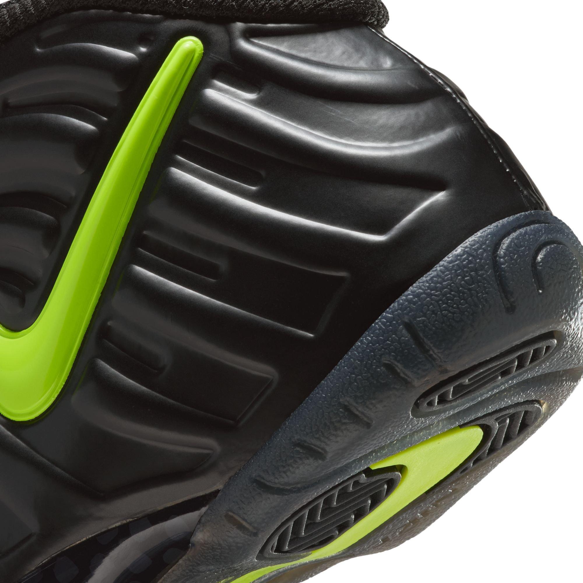 Nike Air Foamposite Pro "Voltage" Preschool Kids' Shoe - BLACK/VOLTAGE YELLOW Thumbnail View 6
