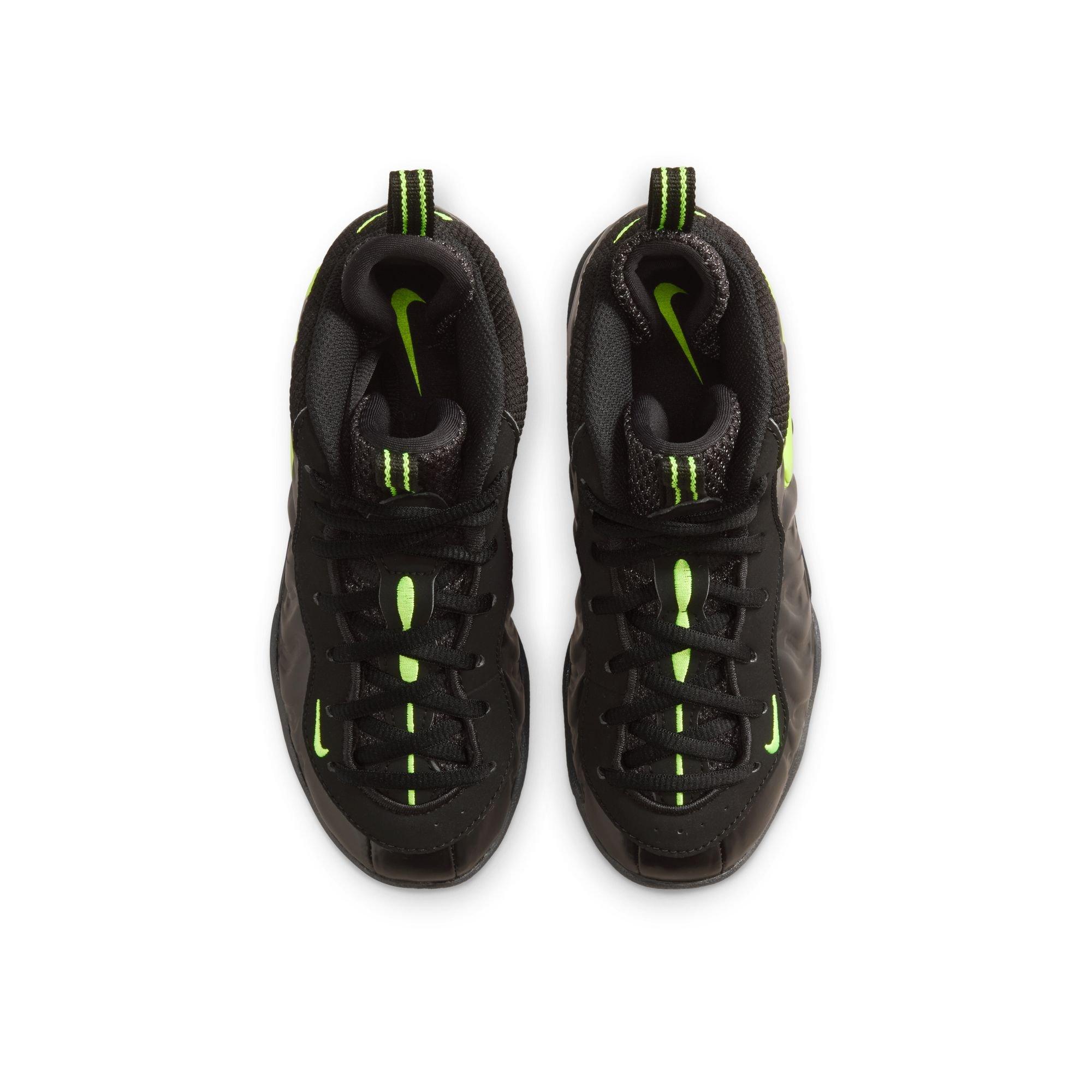 Nike Air Foamposite Pro "Voltage" Preschool Kids' Shoe - BLACK/VOLTAGE YELLOW Thumbnail View 10