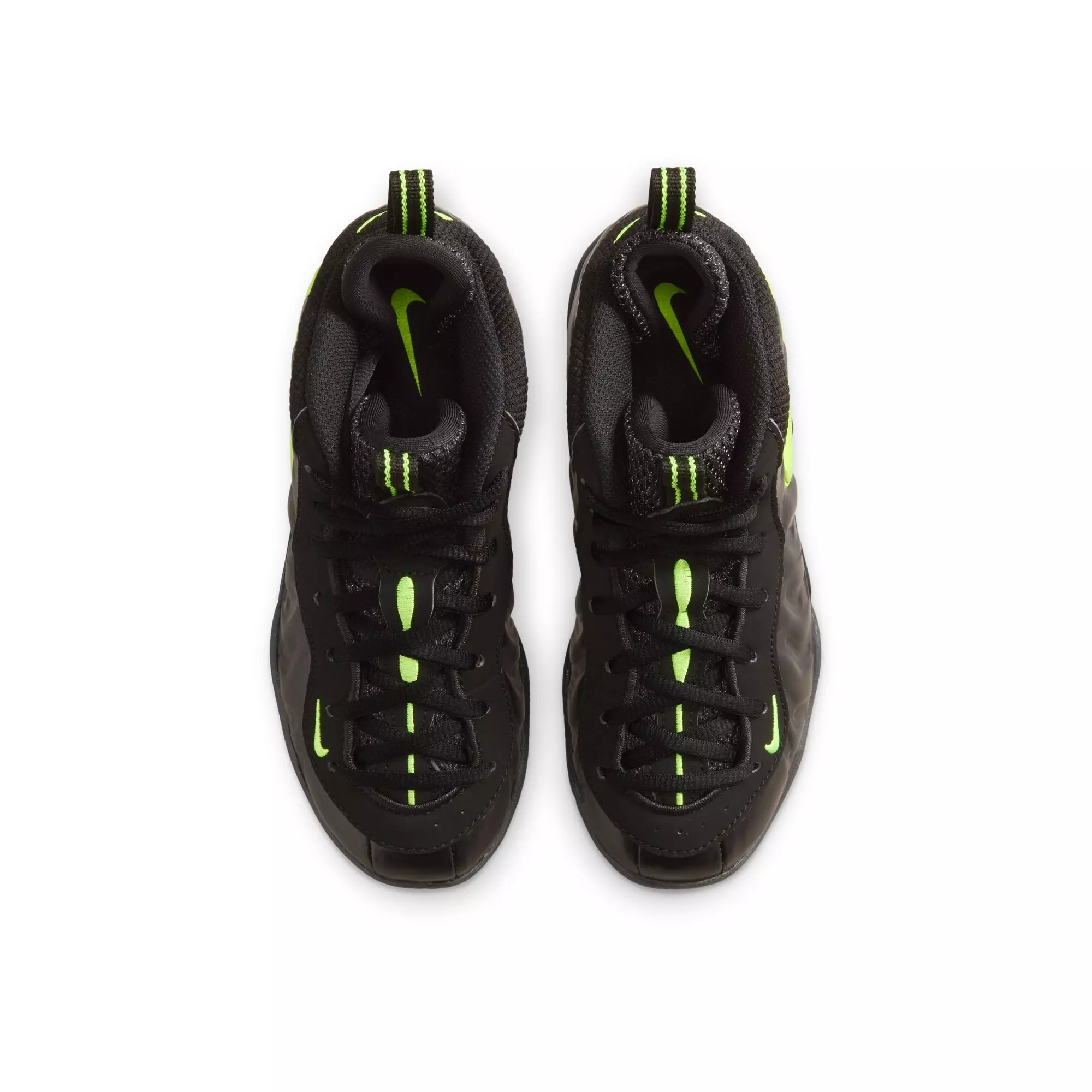 Nike Air Foamposite Pro "Voltage" Preschool Kids' Shoe - BLACK/VOLTAGE YELLOW