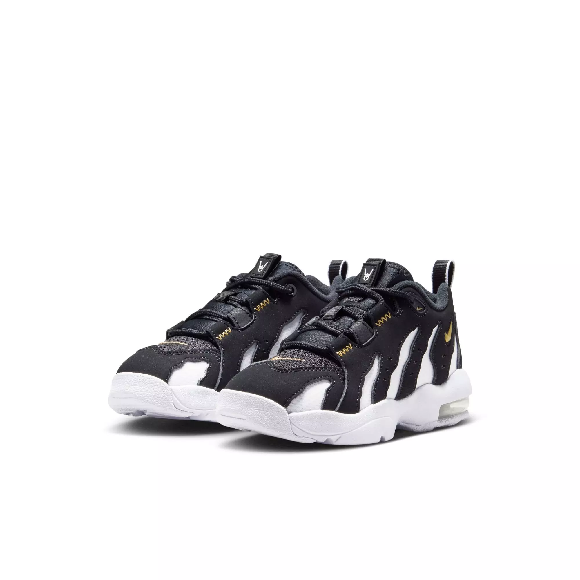 Nike Air DT Max '96 Low "Black/White" Preschool Kids' Shoe - BLACK/METALLIC GOLD/WHITE