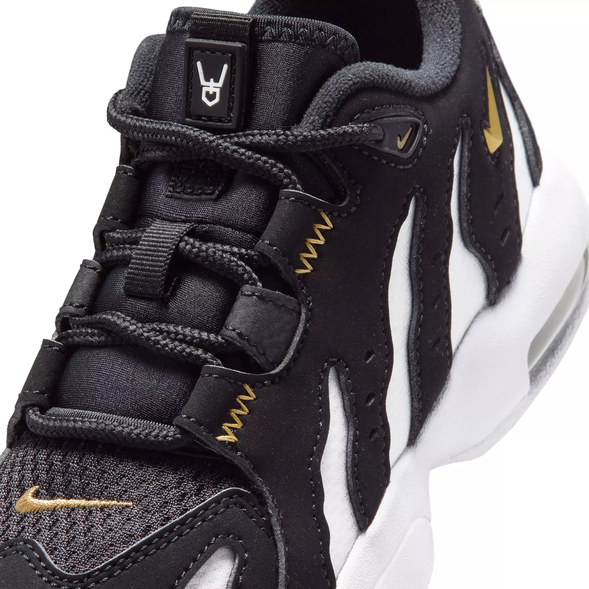 Nike Air DT Max '96 Low "Black/White" Preschool Kids' Shoe - BLACK/METALLIC GOLD/WHITE