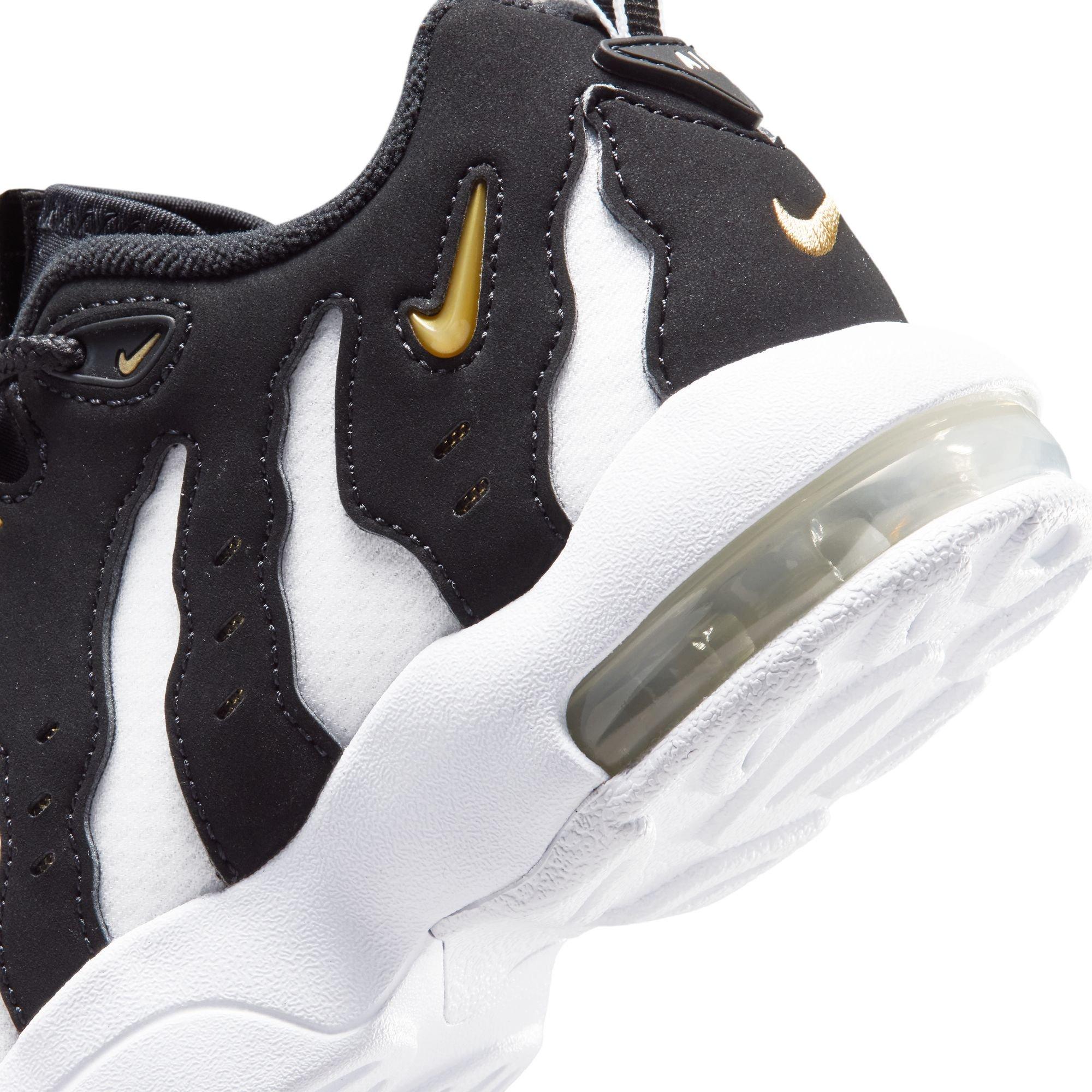 Nike Air DT Max '96 Low "Black/White" Preschool Kids' Shoe - BLACK/METALLIC GOLD/WHITE Thumbnail View 6
