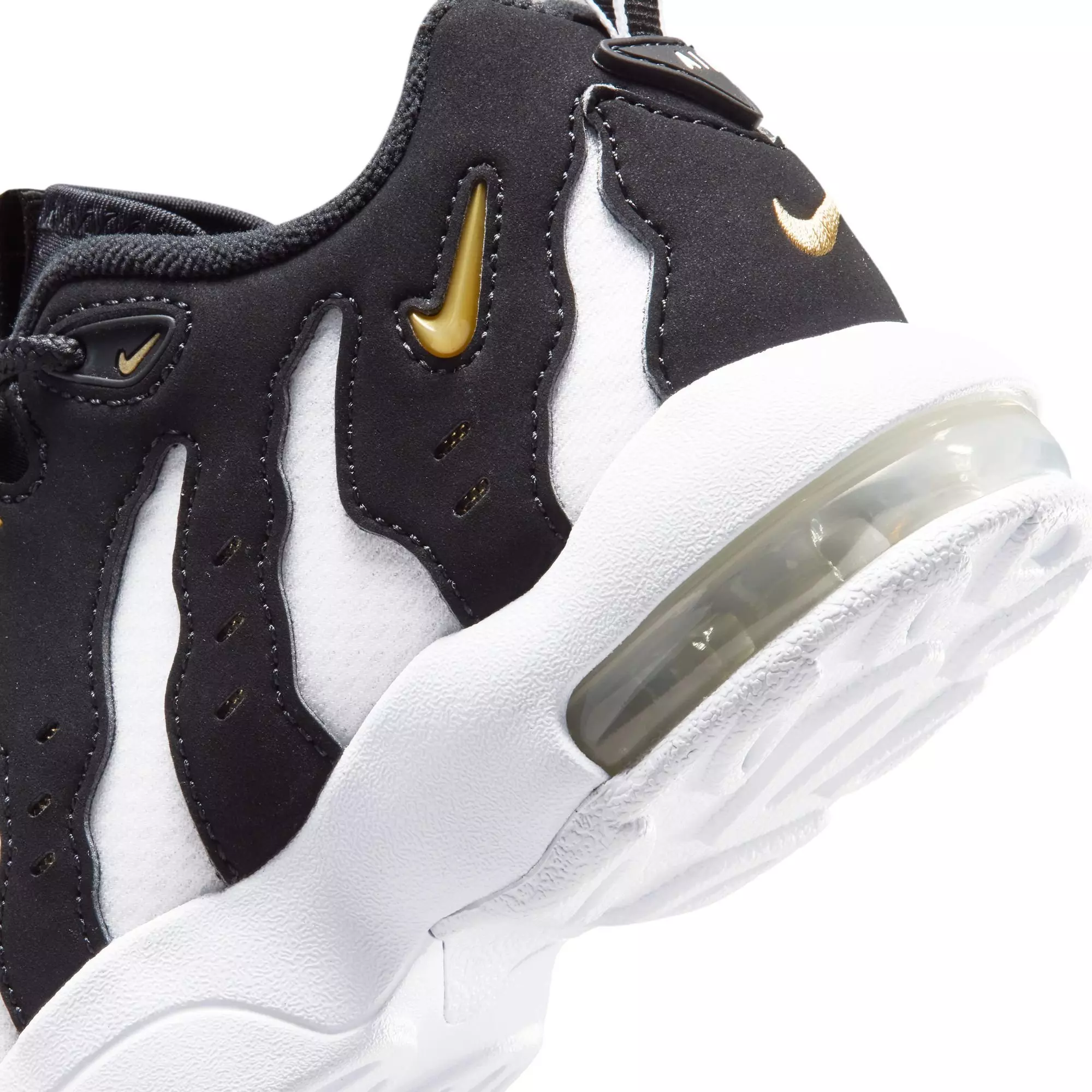 Nike Air DT Max '96 Low "Black/White" Preschool Kids' Shoe - BLACK/METALLIC GOLD/WHITE