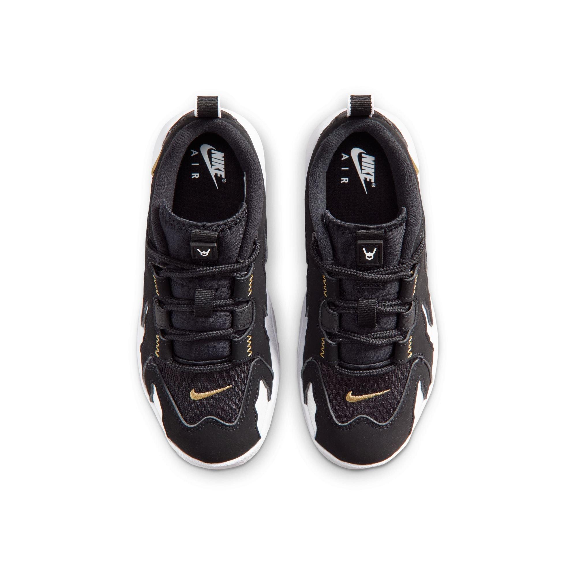 Nike Air DT Max '96 Low "Black/White" Preschool Kids' Shoe - BLACK/METALLIC GOLD/WHITE Thumbnail View 10
