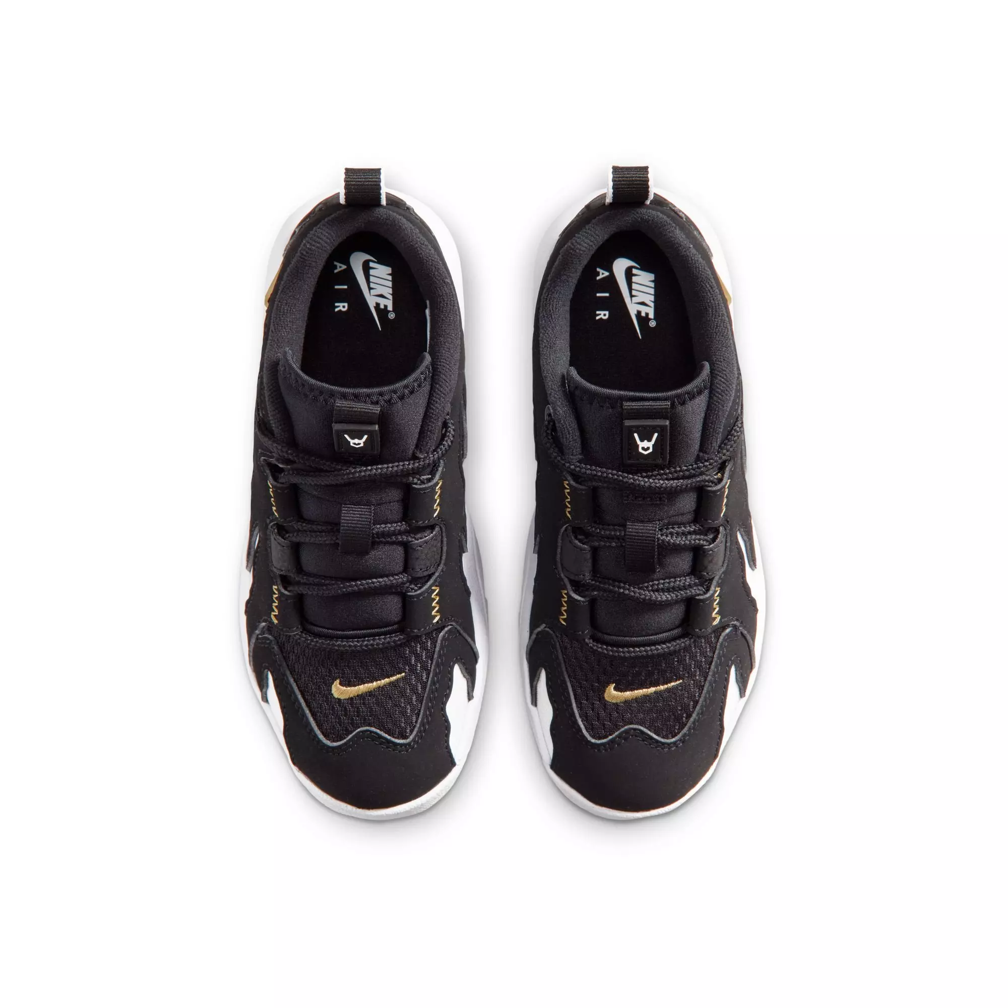 Nike Air DT Max '96 Low "Black/White" Preschool Kids' Shoe - BLACK/METALLIC GOLD/WHITE