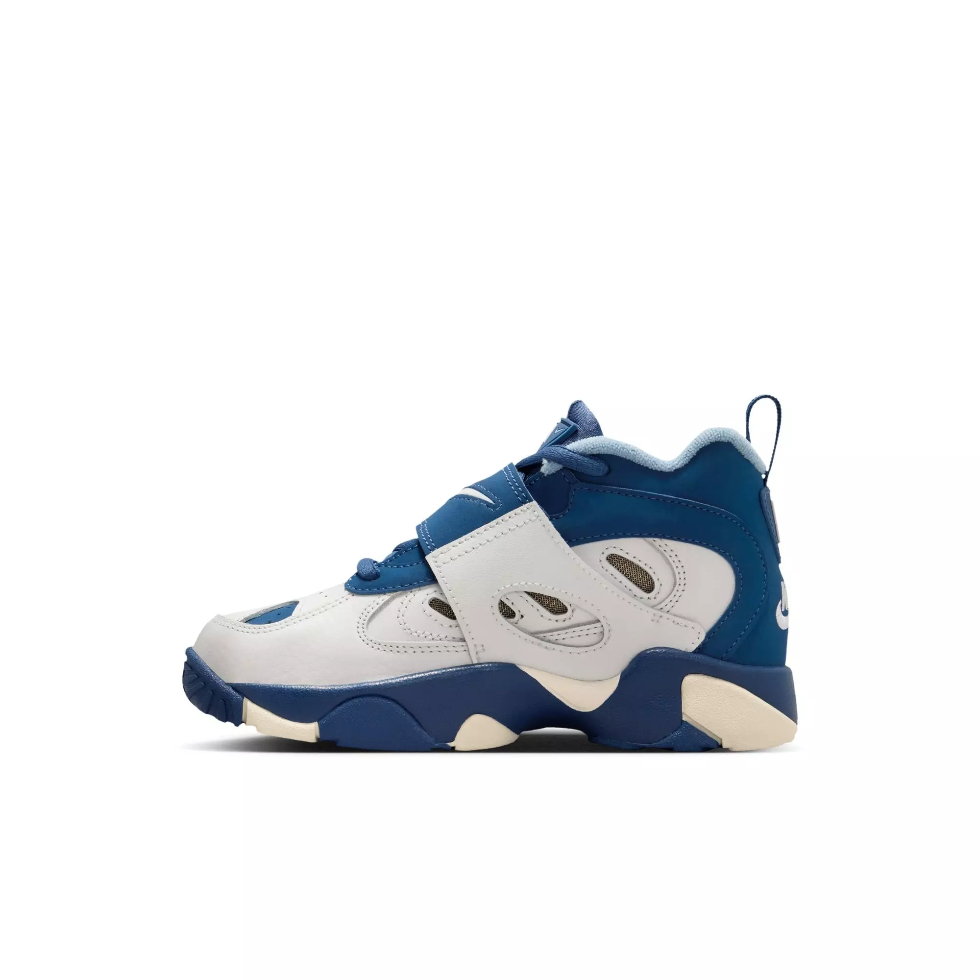 Nike Air Diamond Turf II "Royals" Preschool Kids' Shoe - SAIL/MYSTIC NAVY/BLUE GREY/METALLIC GOLD