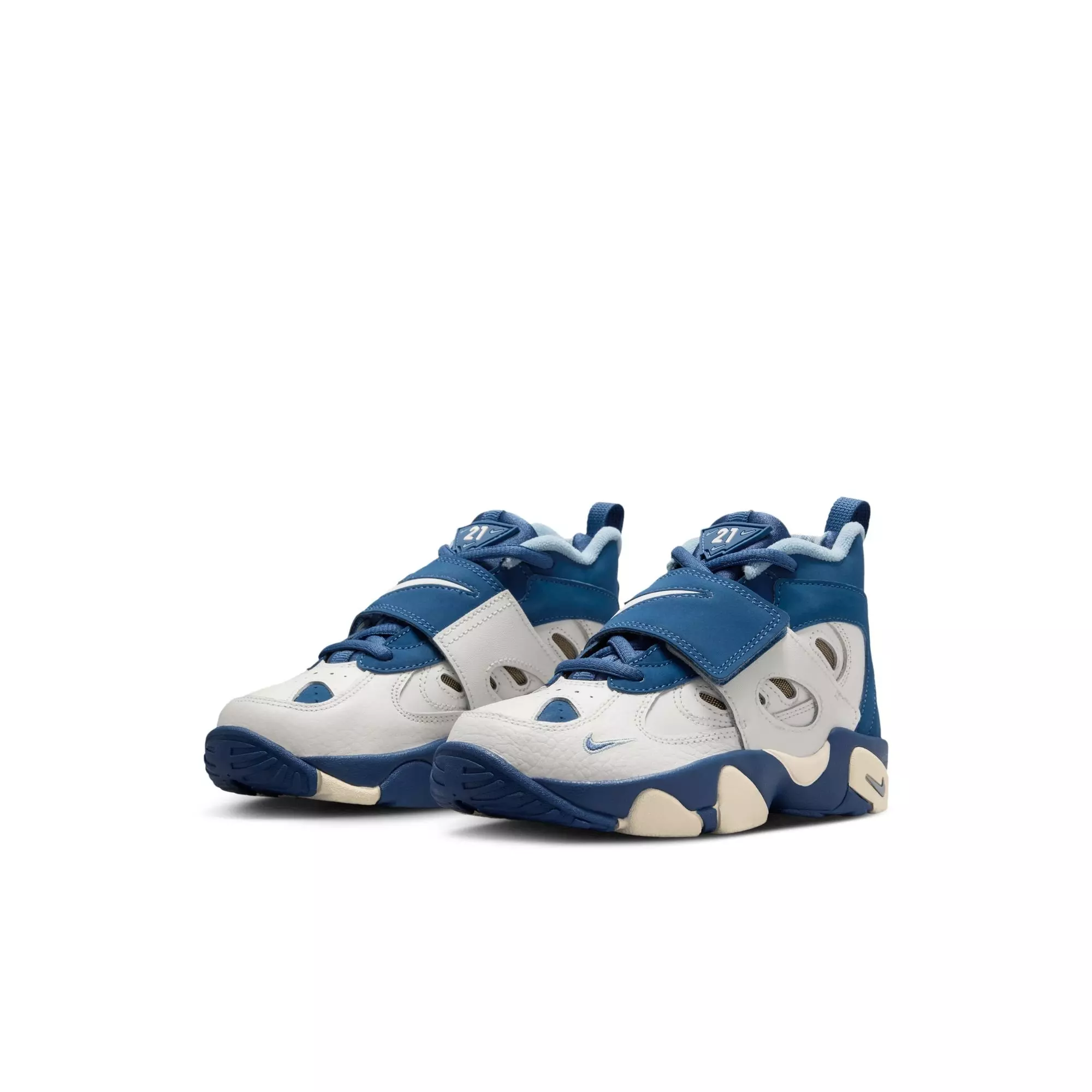 Nike Air Diamond Turf II "Royals" Preschool Kids' Shoe - SAIL/MYSTIC NAVY/BLUE GREY/METALLIC GOLD