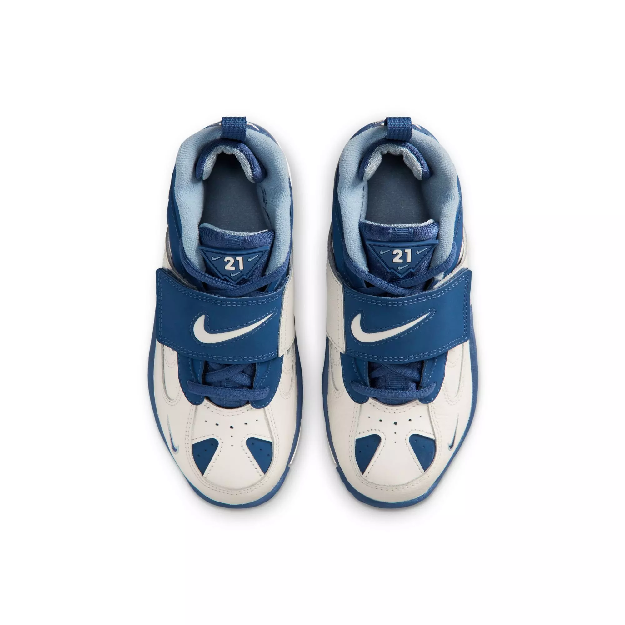 Nike Air Diamond Turf II "Royals" Preschool Kids' Shoe - SAIL/MYSTIC NAVY/BLUE GREY/METALLIC GOLD