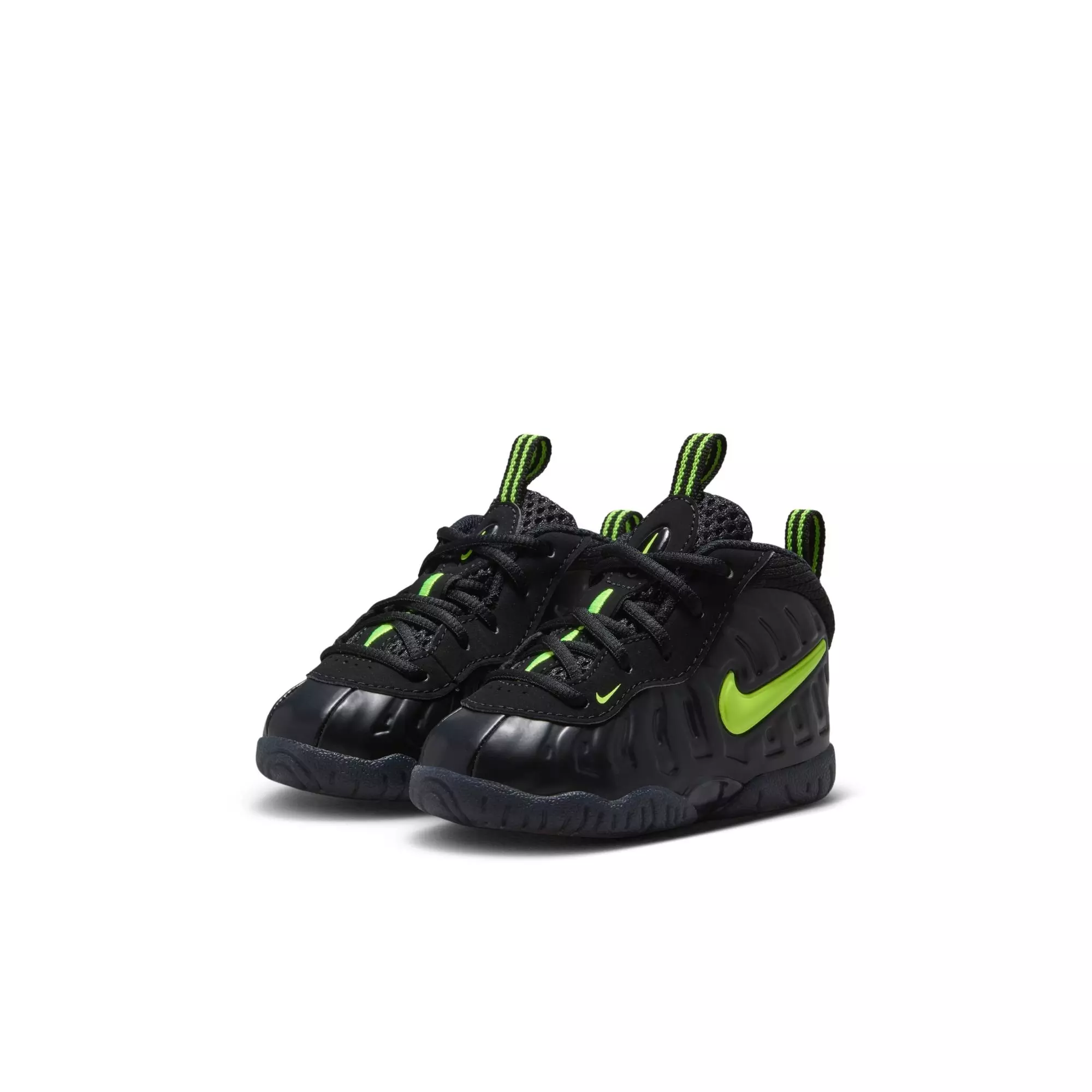 Nike Air Foamposite Pro "Voltage" Toddler Kids' Shoe - BLACK/YELLOW