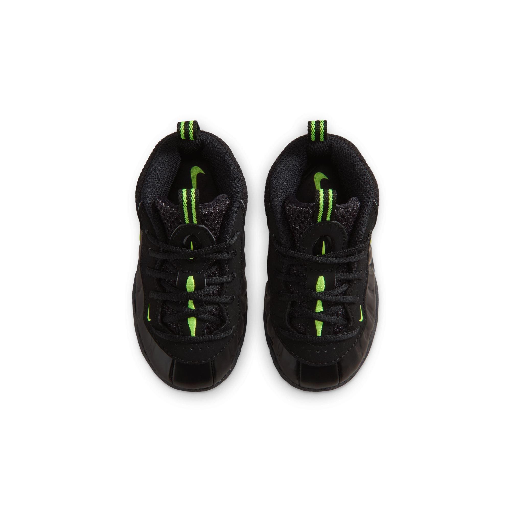 Nike Air Foamposite Pro "Voltage" Toddler Kids' Shoe - BLACK/YELLOW Thumbnail View 9