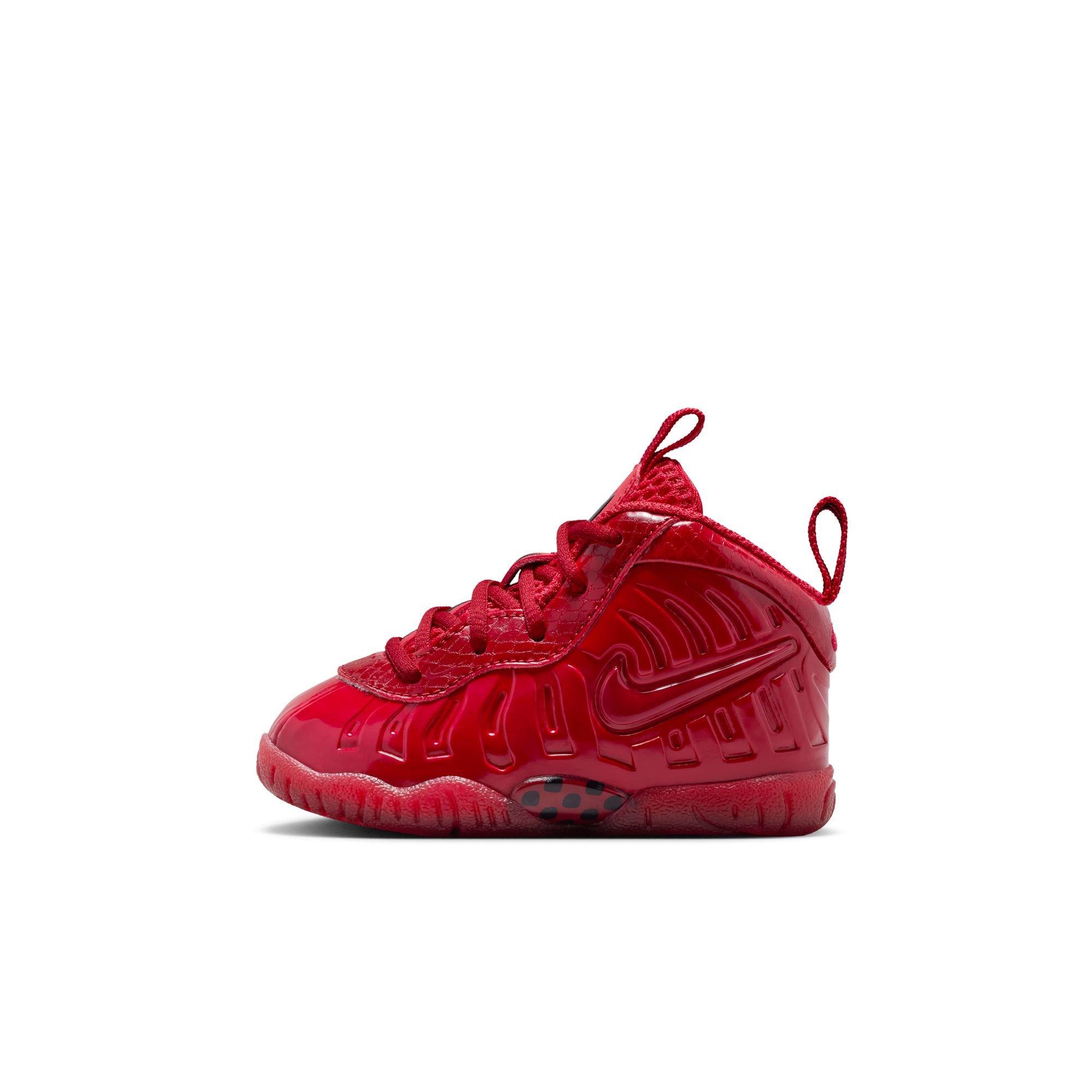 Nike Air Foamposite Pro "Gym Red" Toddler Kids' Shoe - GYM RED/BLACK Thumbnail View 6
