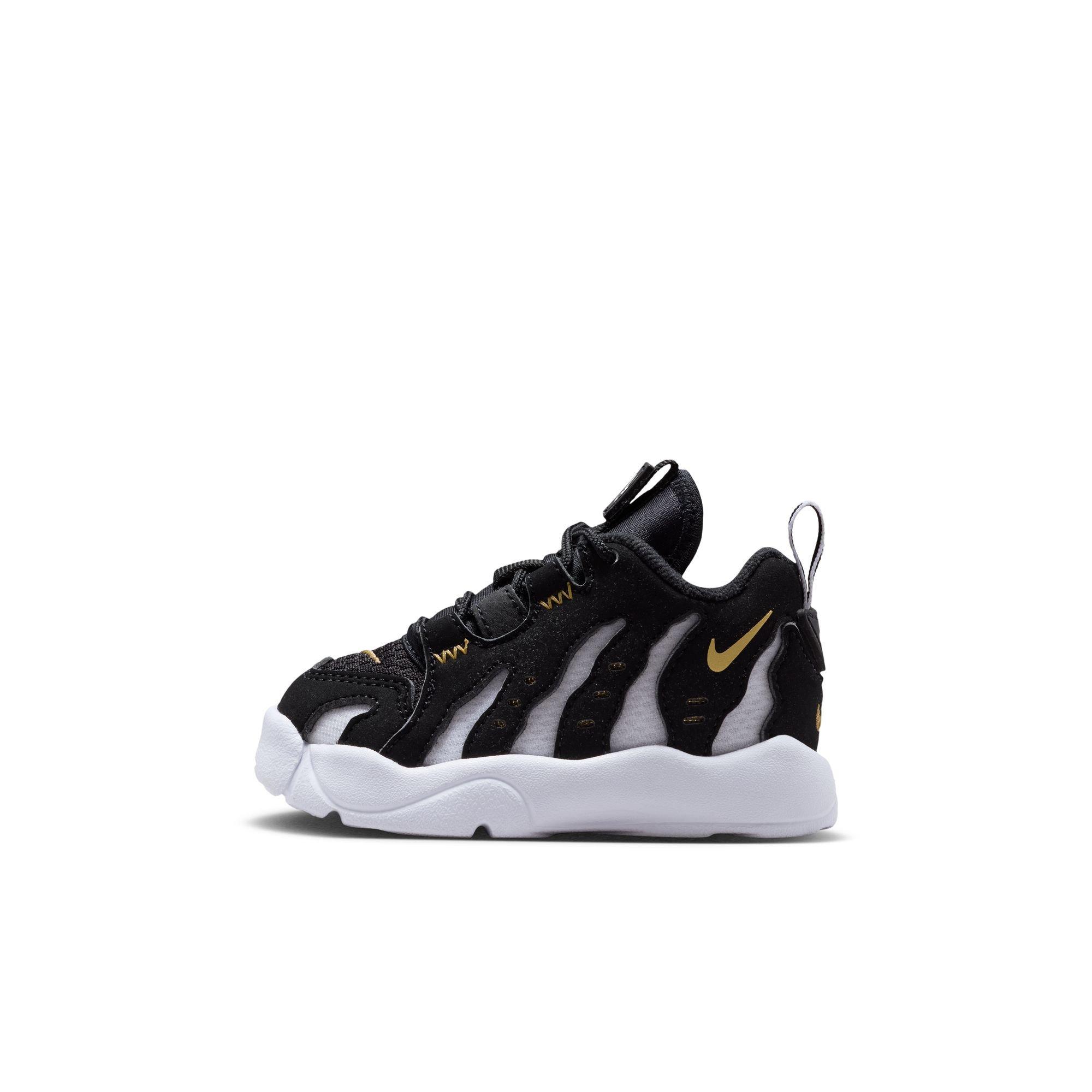 Nike Air DT Max '96 Low "Black/White" Toddler Kids' Shoe - BLACK/METALLIC GOLD/WHITE Thumbnail View 6
