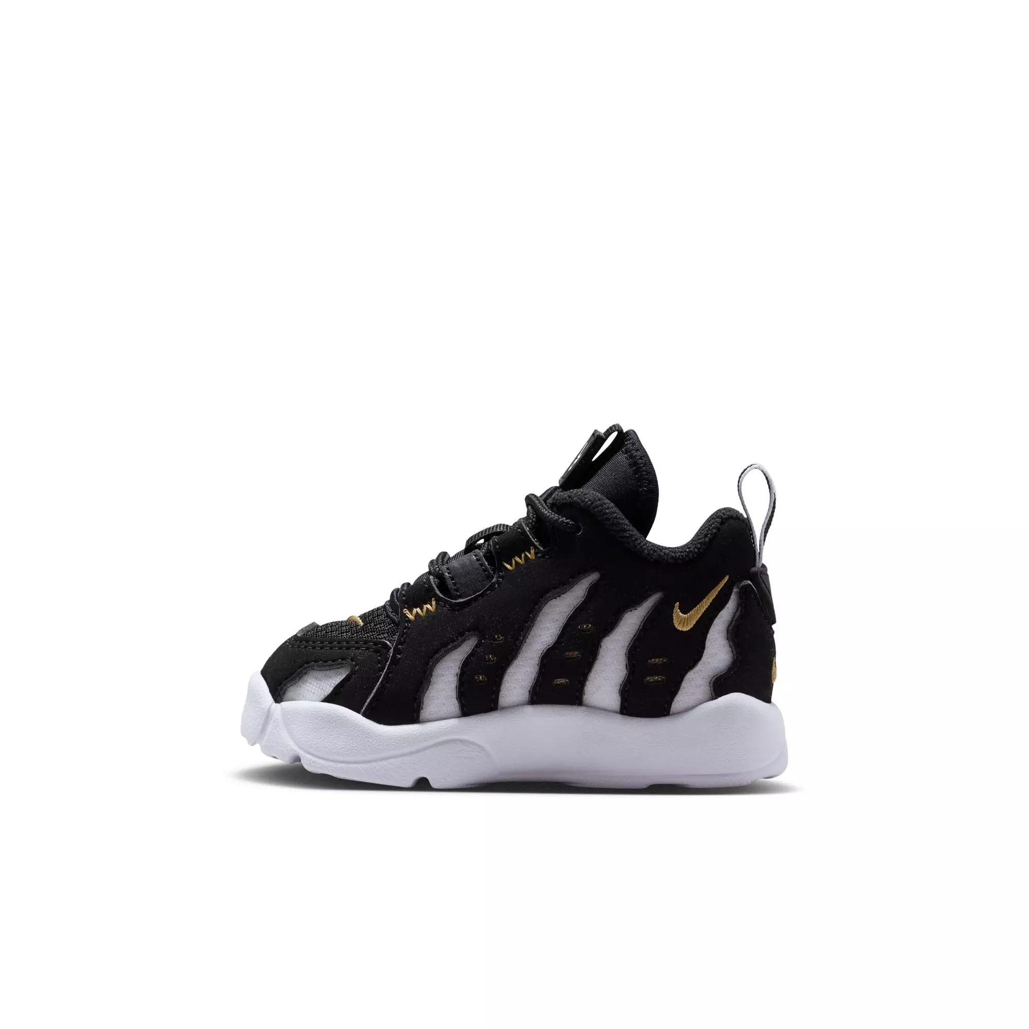 Nike Air DT Max '96 Low "Black/White" Toddler Kids' Shoe - BLACK/METALLIC GOLD/WHITE