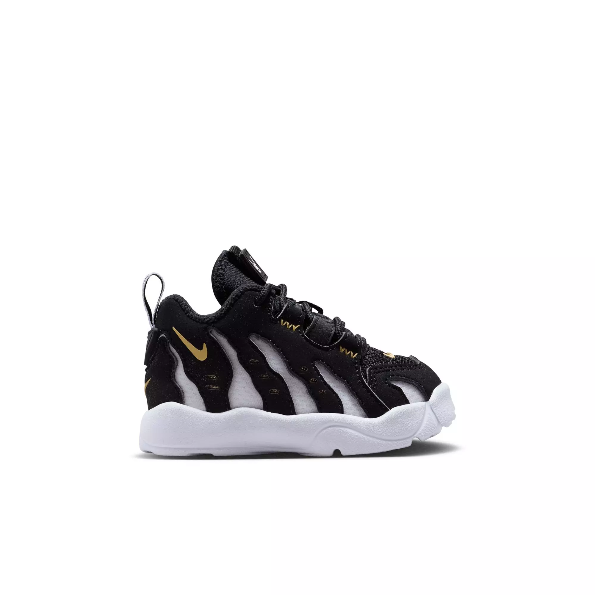 Nike Air DT Max '96 Low "Black/White" Toddler Kids' Shoe - BLACK/METALLIC GOLD/WHITE
