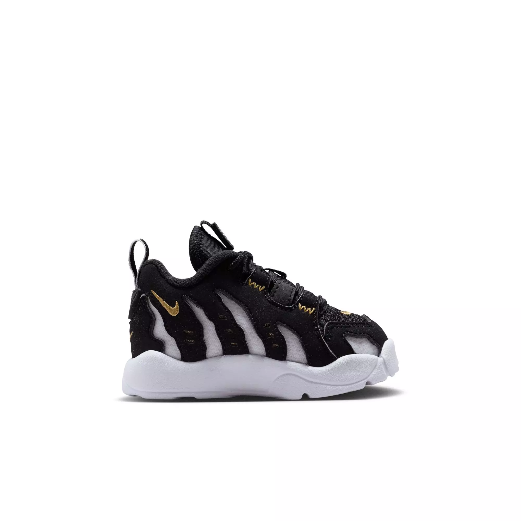 Nike Air DT Max '96 Low "Black/White" Toddler Kids' Shoe - BLACK/METALLIC GOLD/WHITE