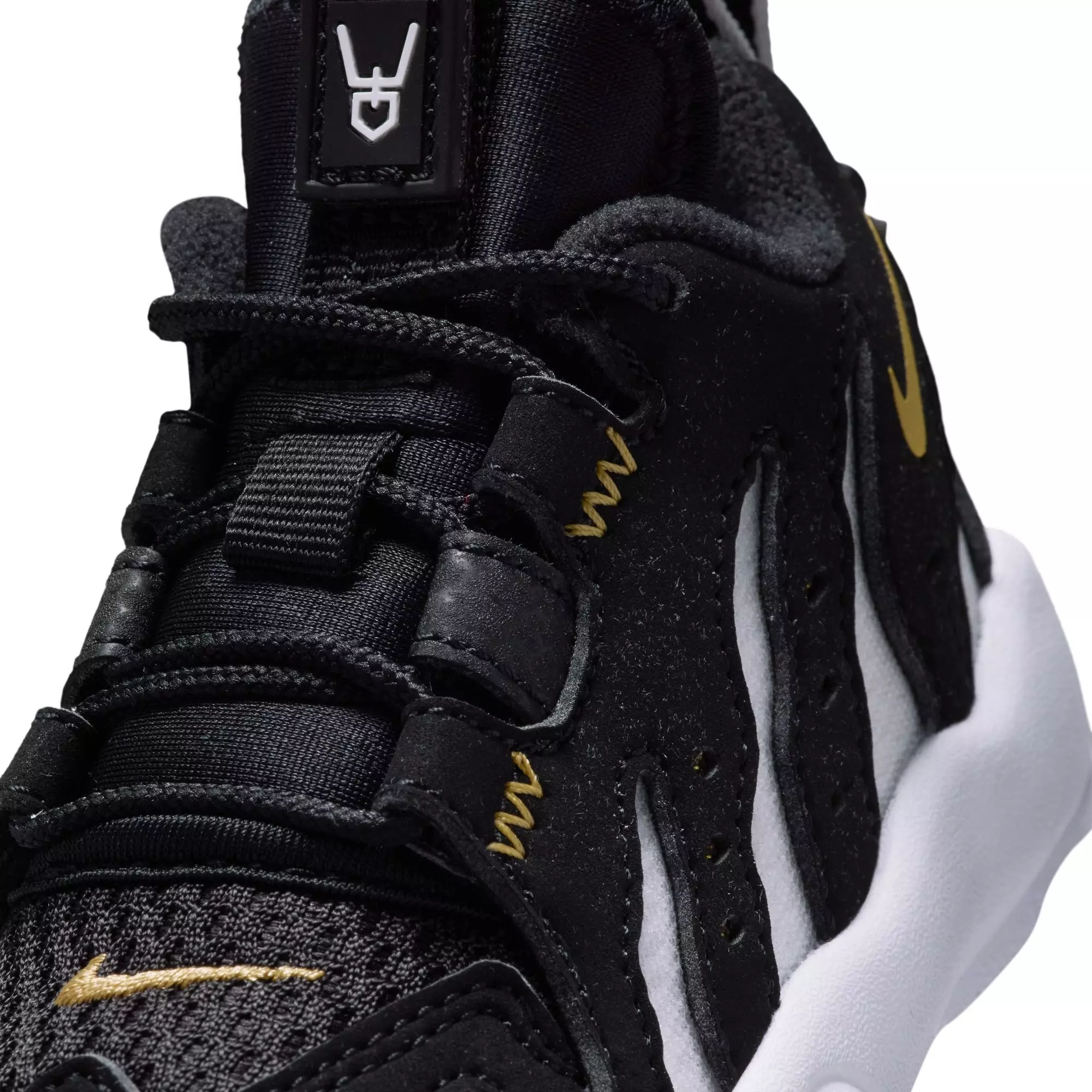 Nike Air DT Max '96 Low "Black/White" Toddler Kids' Shoe - BLACK/METALLIC GOLD/WHITE