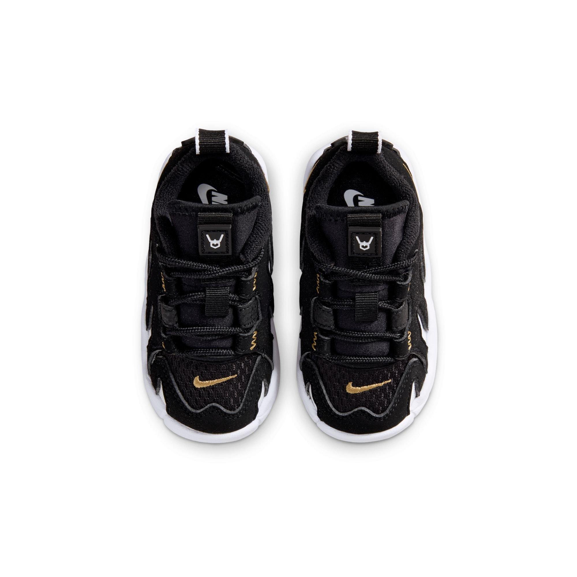 Nike Air DT Max '96 Low "Black/White" Toddler Kids' Shoe - BLACK/METALLIC GOLD/WHITE Thumbnail View 9