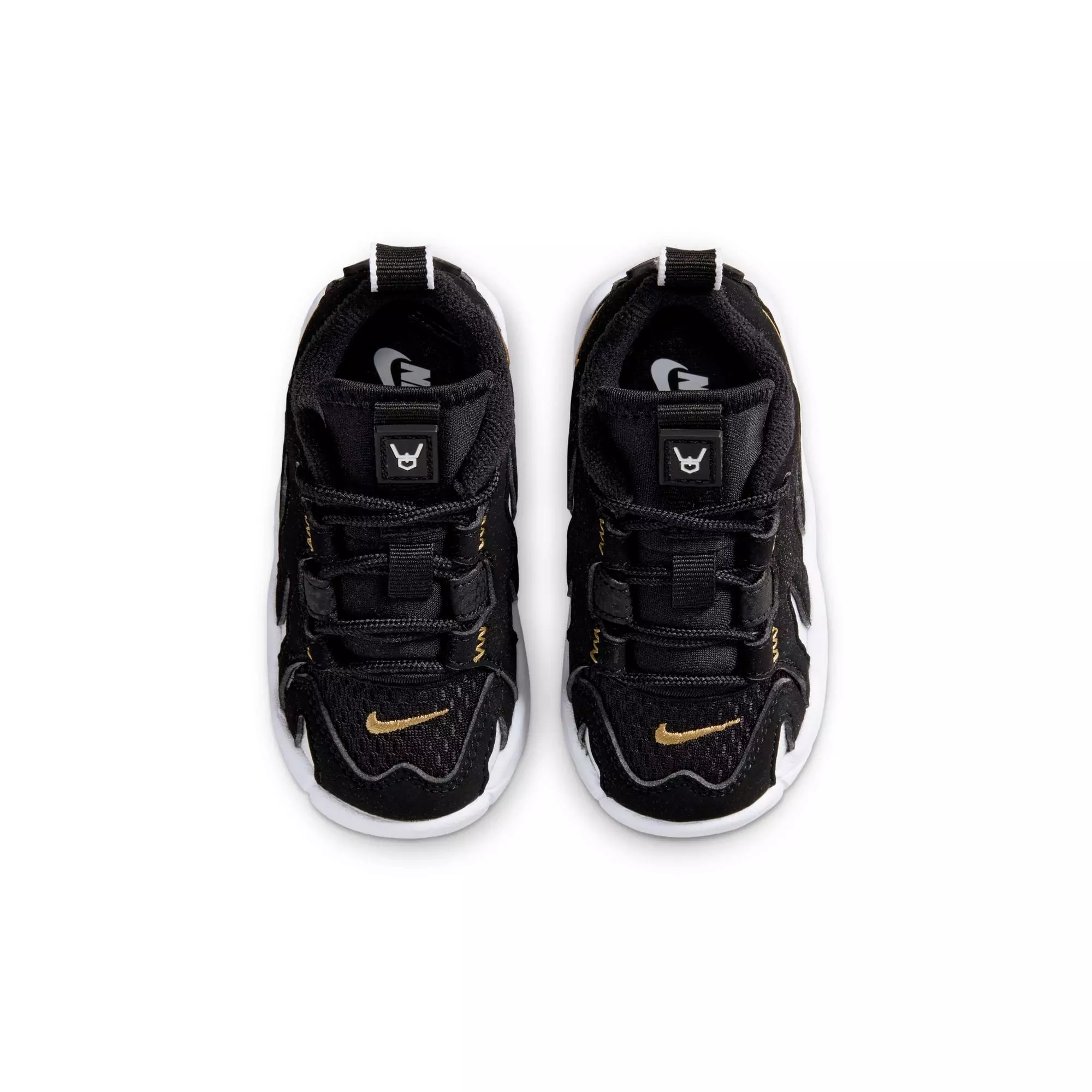 Nike Air DT Max '96 Low "Black/White" Toddler Kids' Shoe - BLACK/METALLIC GOLD/WHITE