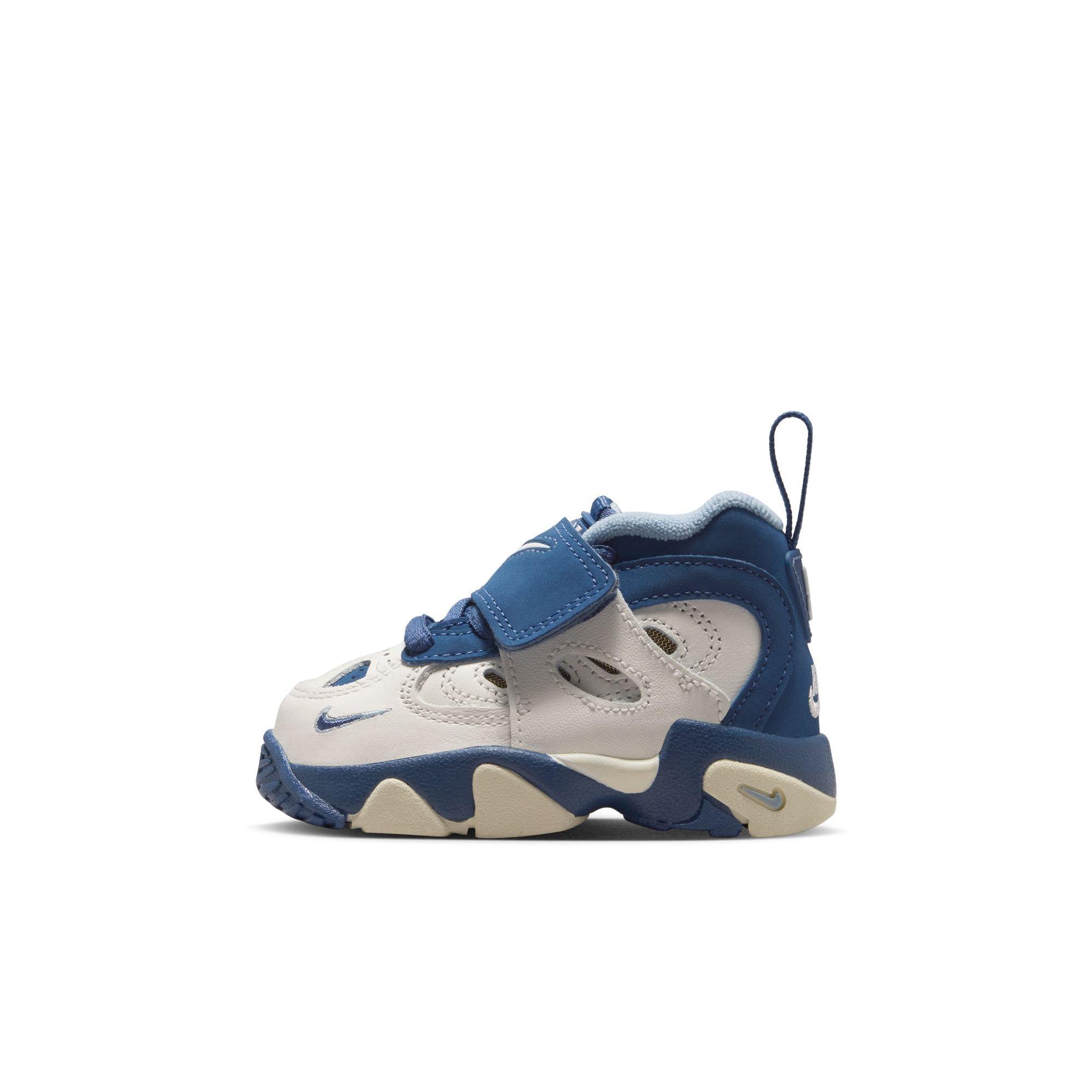 Nike Air Diamond Turf II "Royals" Toddler Kids' Shoe - SAIL/MYSTIC NAVY/BLUE GREY/METALLIC GOLD Thumbnail View 8