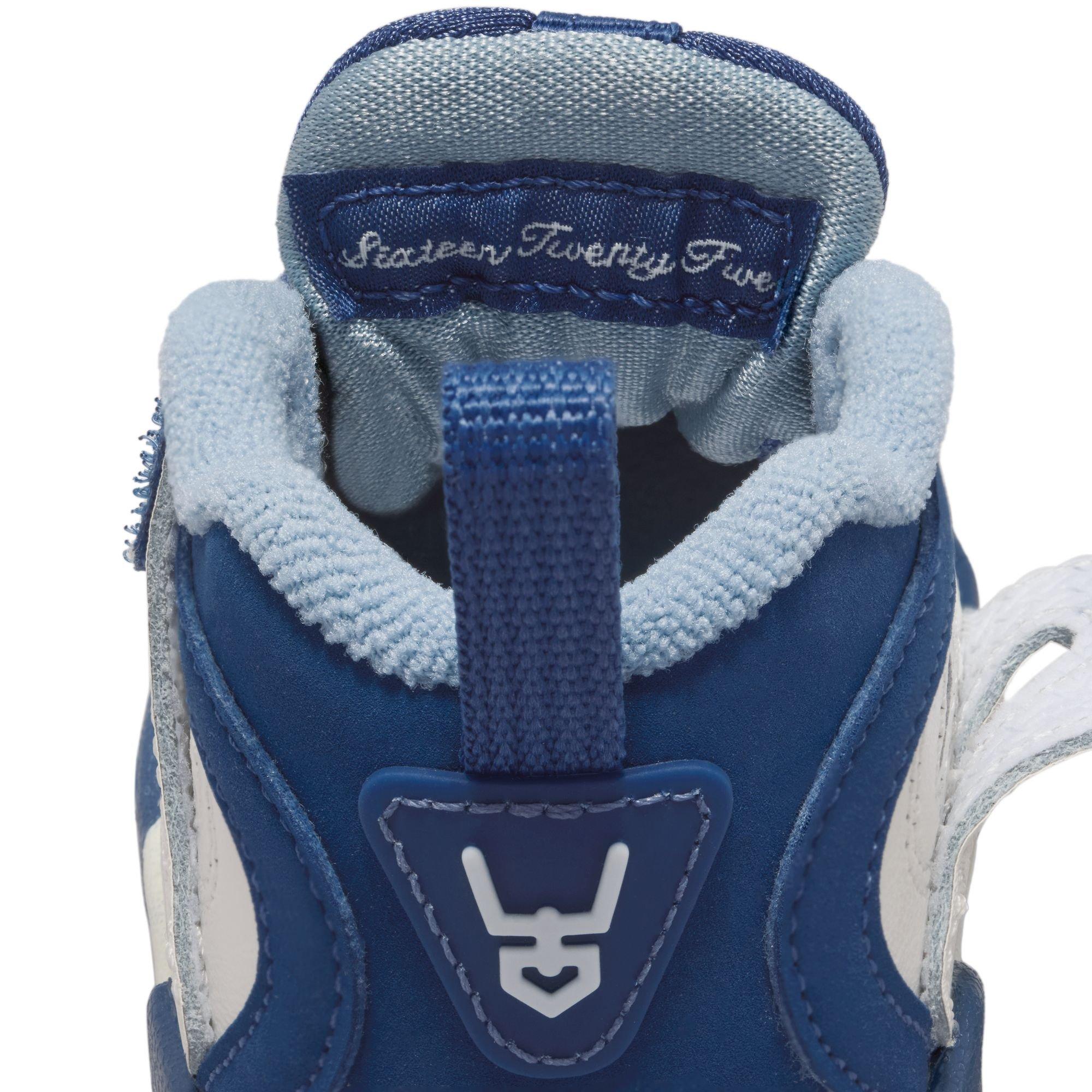 Nike Air Diamond Turf II "Royals" Toddler Kids' Shoe - SAIL/MYSTIC NAVY/BLUE GREY/METALLIC GOLD Thumbnail View 6