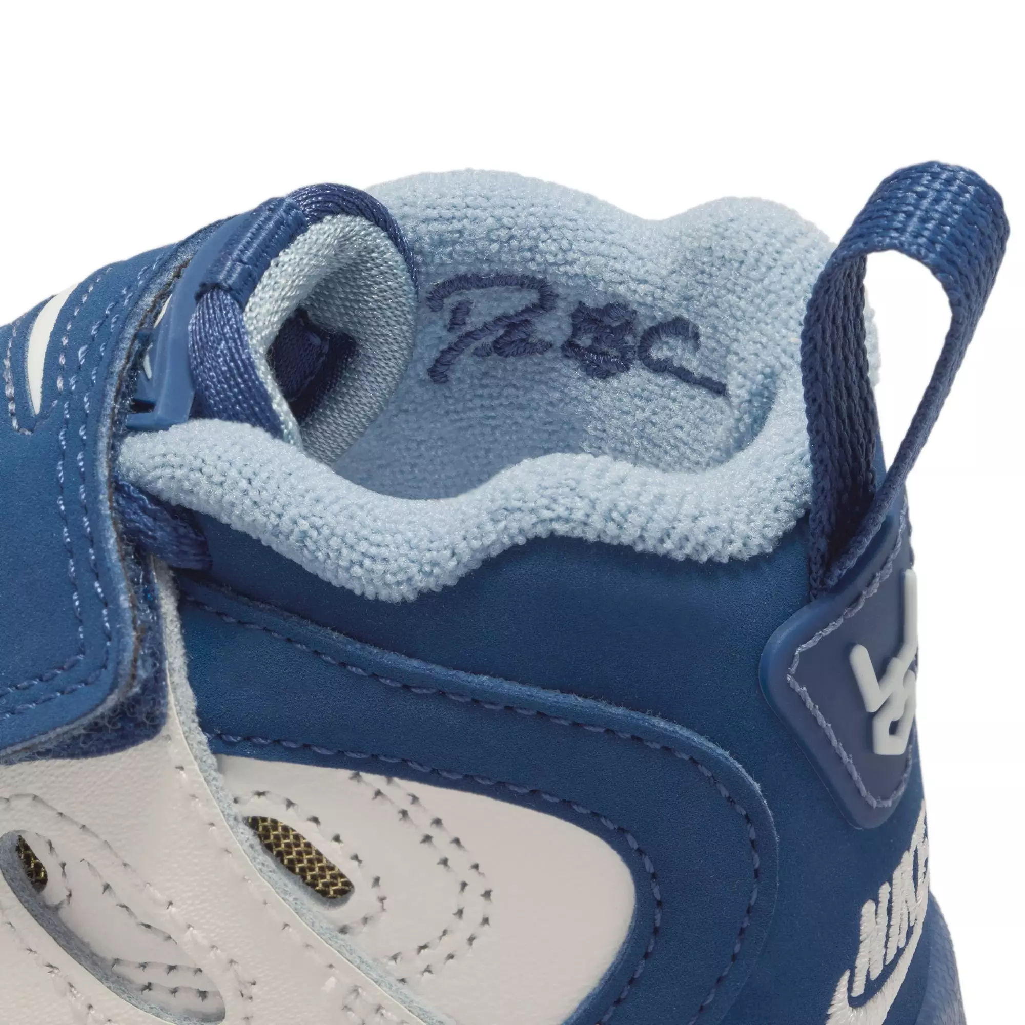 Nike Air Diamond Turf II "Royals" Toddler Kids' Shoe - SAIL/MYSTIC NAVY/BLUE GREY/METALLIC GOLD
