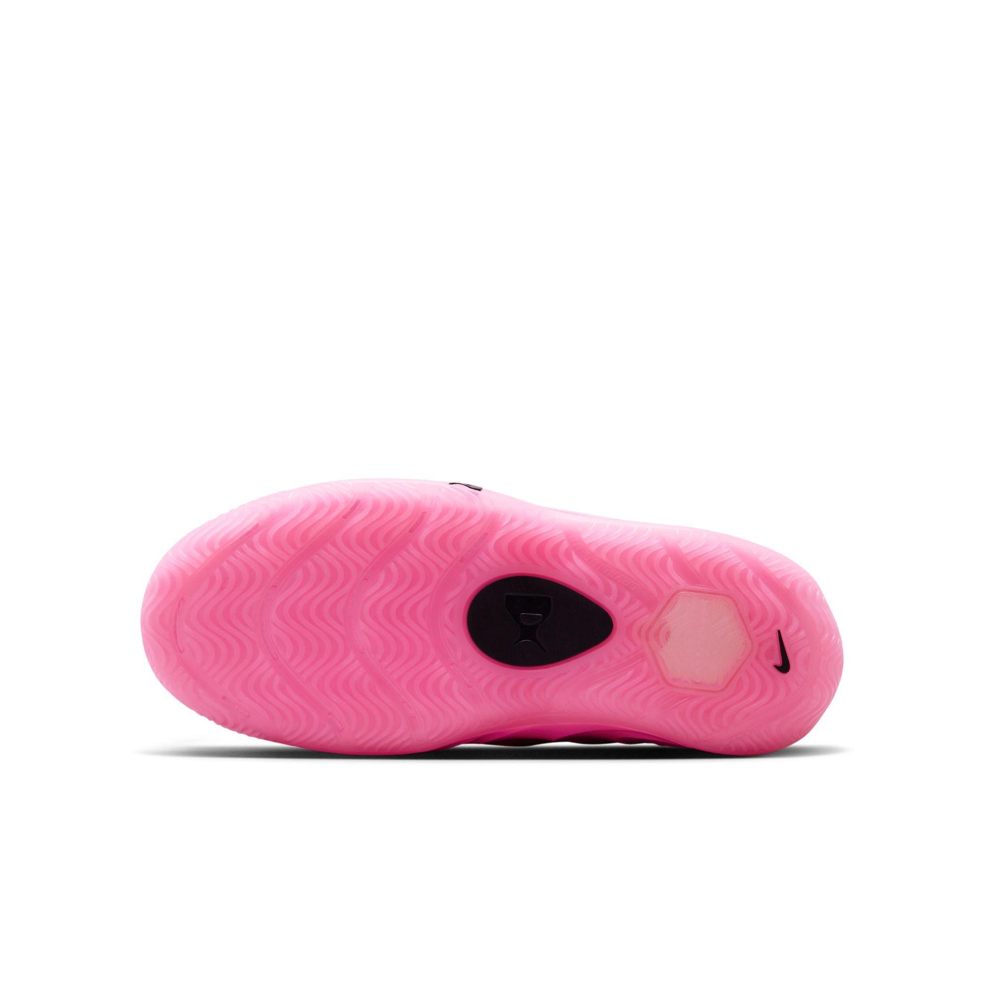 Nike A'Two "A'Pink Shoe" Grade School Kids' Basketball Shoe - PINK BEAM/BLACK Thumbnail View 13