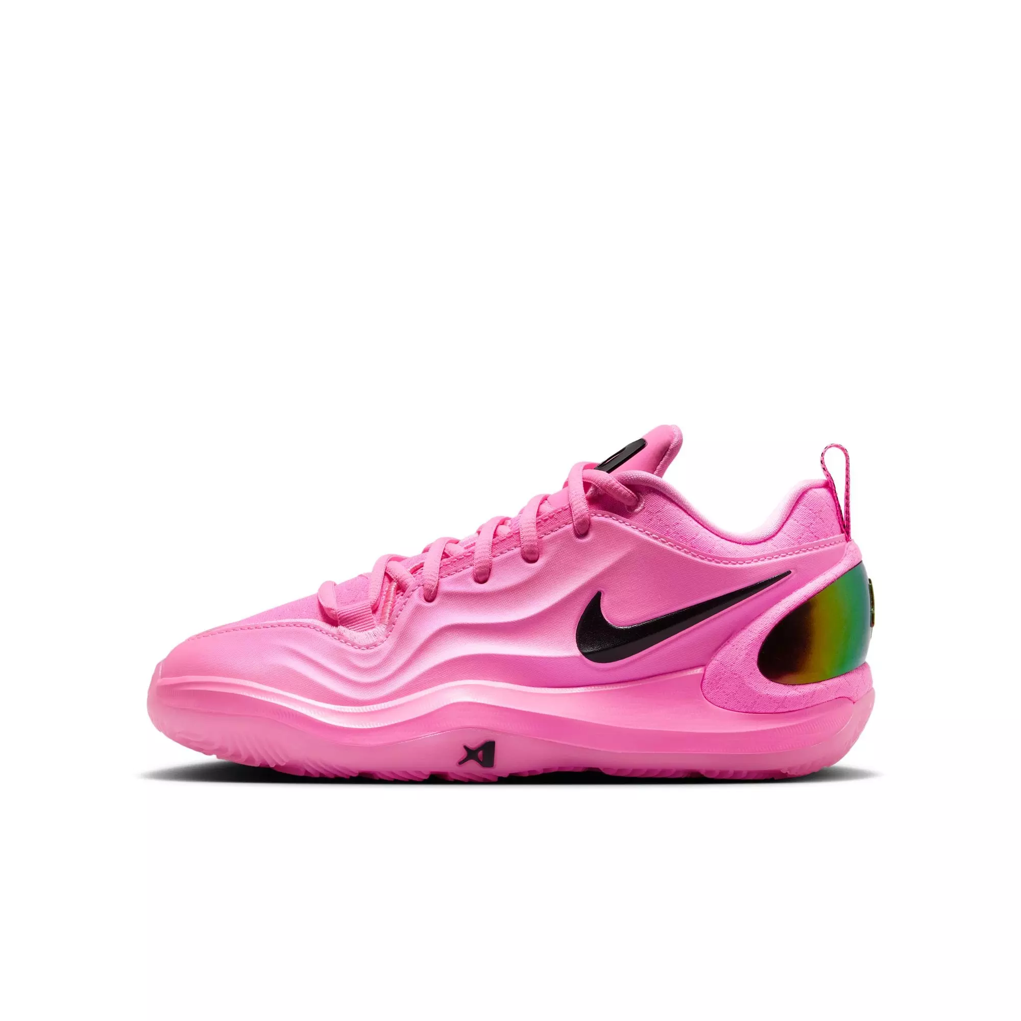 Nike A'Two "A'Pink Shoe" Grade School Kids' Basketball Shoe - PINK BEAM/BLACK