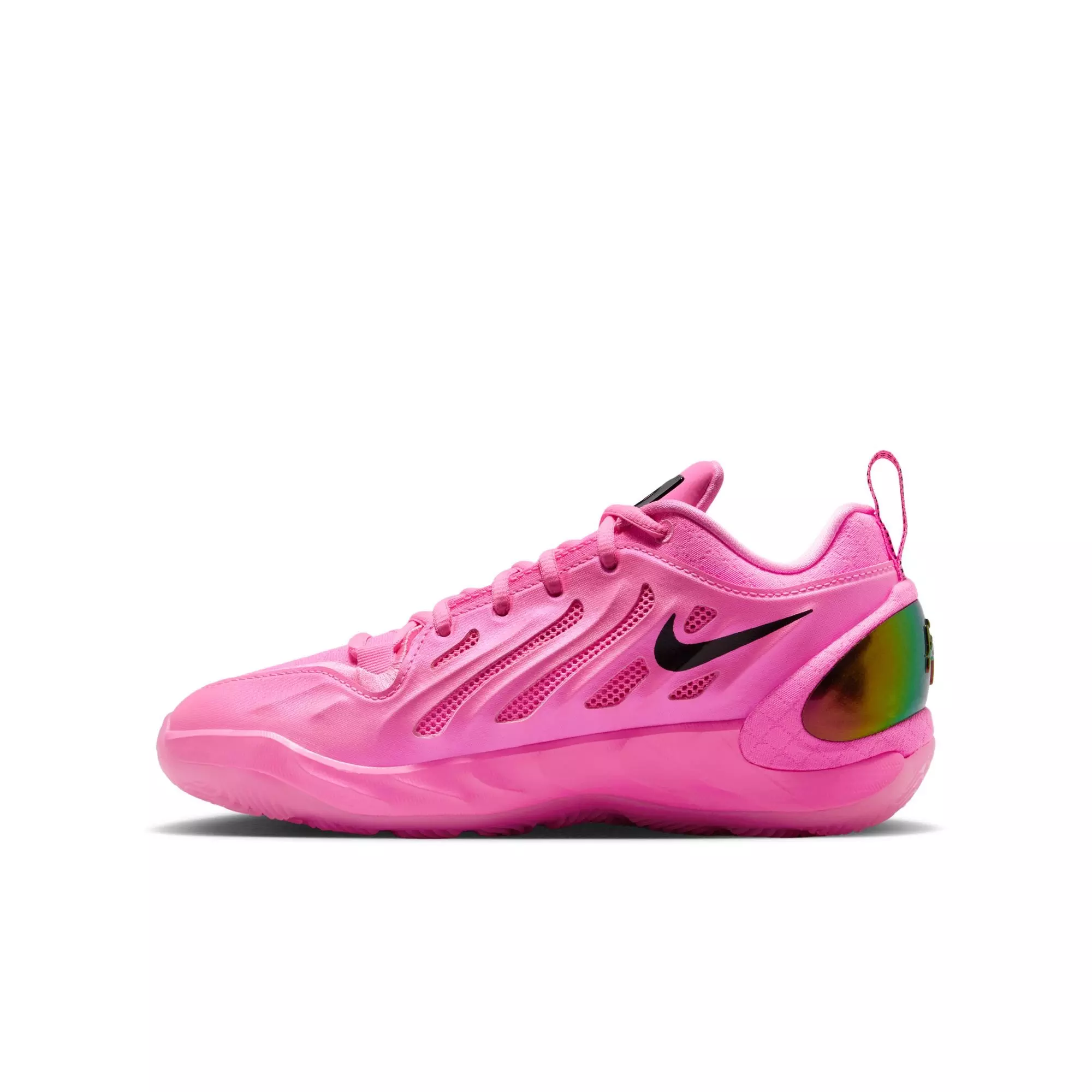 Nike A'Two "A'Pink Shoe" Grade School Kids' Basketball Shoe - PINK BEAM/BLACK