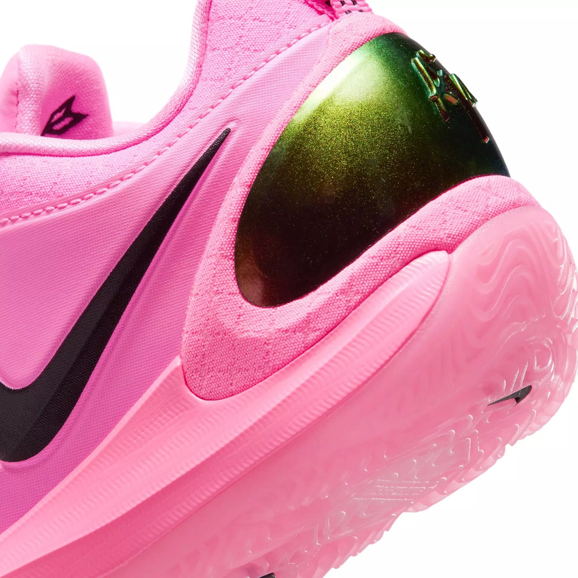 Nike A'Two "A'Pink Shoe" Grade School Kids' Basketball Shoe - PINK BEAM/BLACK