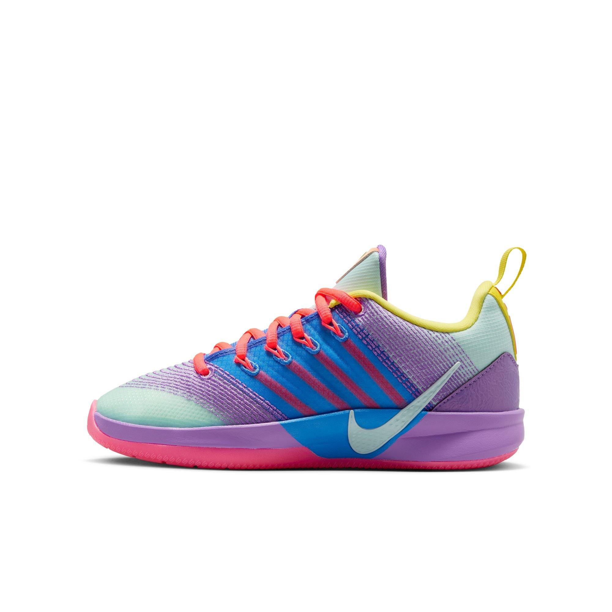 Nike Sabrina 3 "What The" Grade School Kids' Basketball Shoe - IGLOO/HOT LAVA/BLUE CRYSTAL Thumbnail View 14