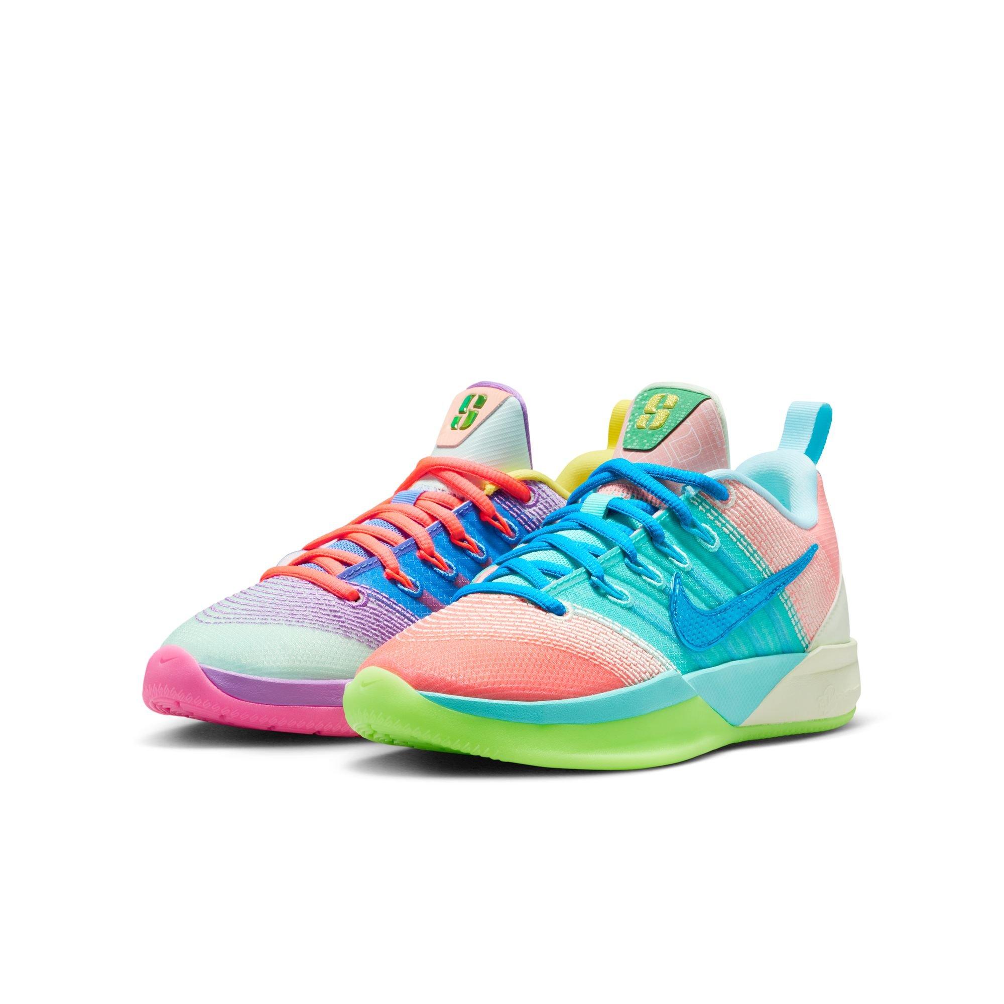 Nike Sabrina 3 "What The" Grade School Kids' Basketball Shoe - IGLOO/HOT LAVA/BLUE CRYSTAL Thumbnail View 4