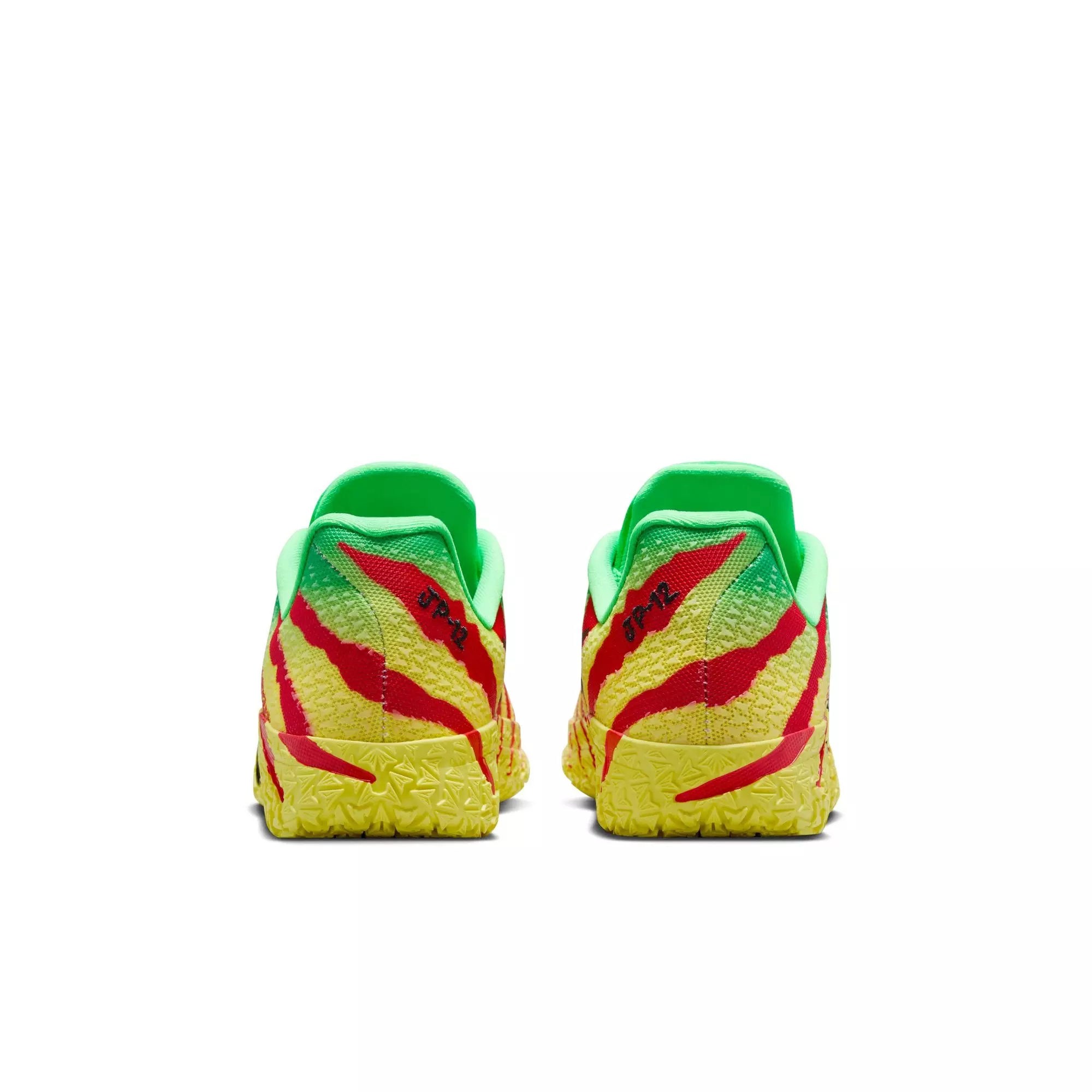 Nike Ja 3 "Explorer" Grade School Kids' Basketball Shoe - GREEN SPARK/BLACK/UNIVERSITY RED