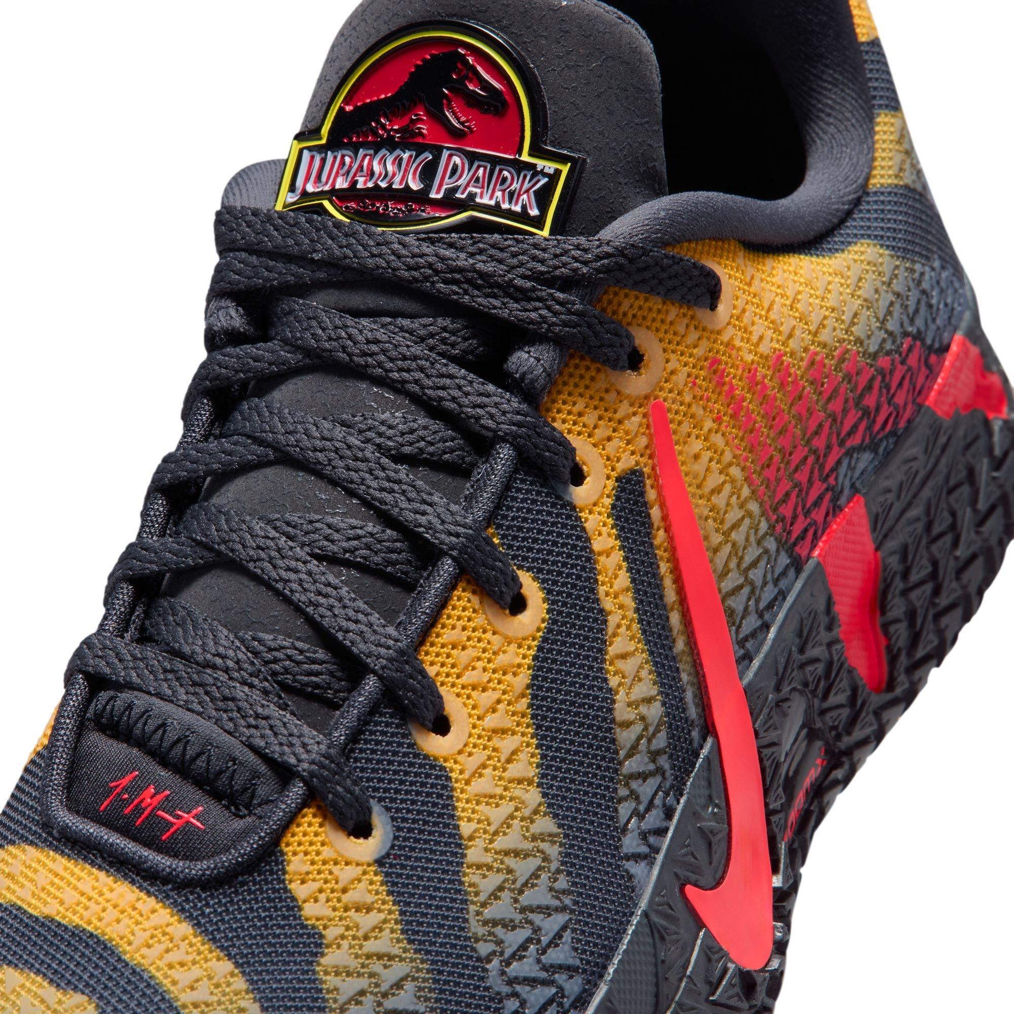 Nike Ja 3 "Raptor" Grade School Kids' Basketball Shoe - ANTHRACITE/BRIGHT CRIMSON/YELLOW OCHRE Thumbnail View 5