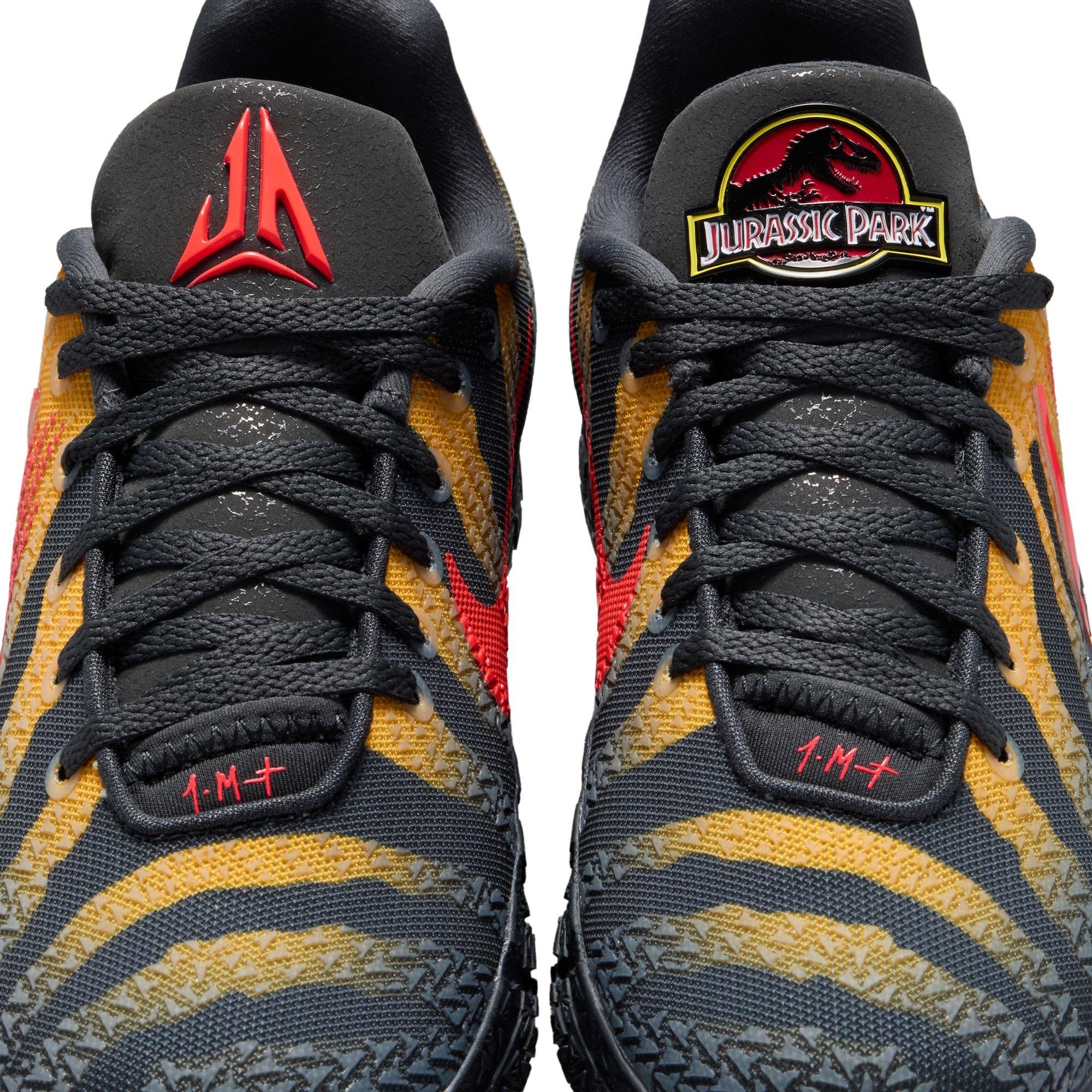 Nike Ja 3 "Raptor" Grade School Kids' Basketball Shoe - ANTHRACITE/BRIGHT CRIMSON/YELLOW OCHRE Thumbnail View 7