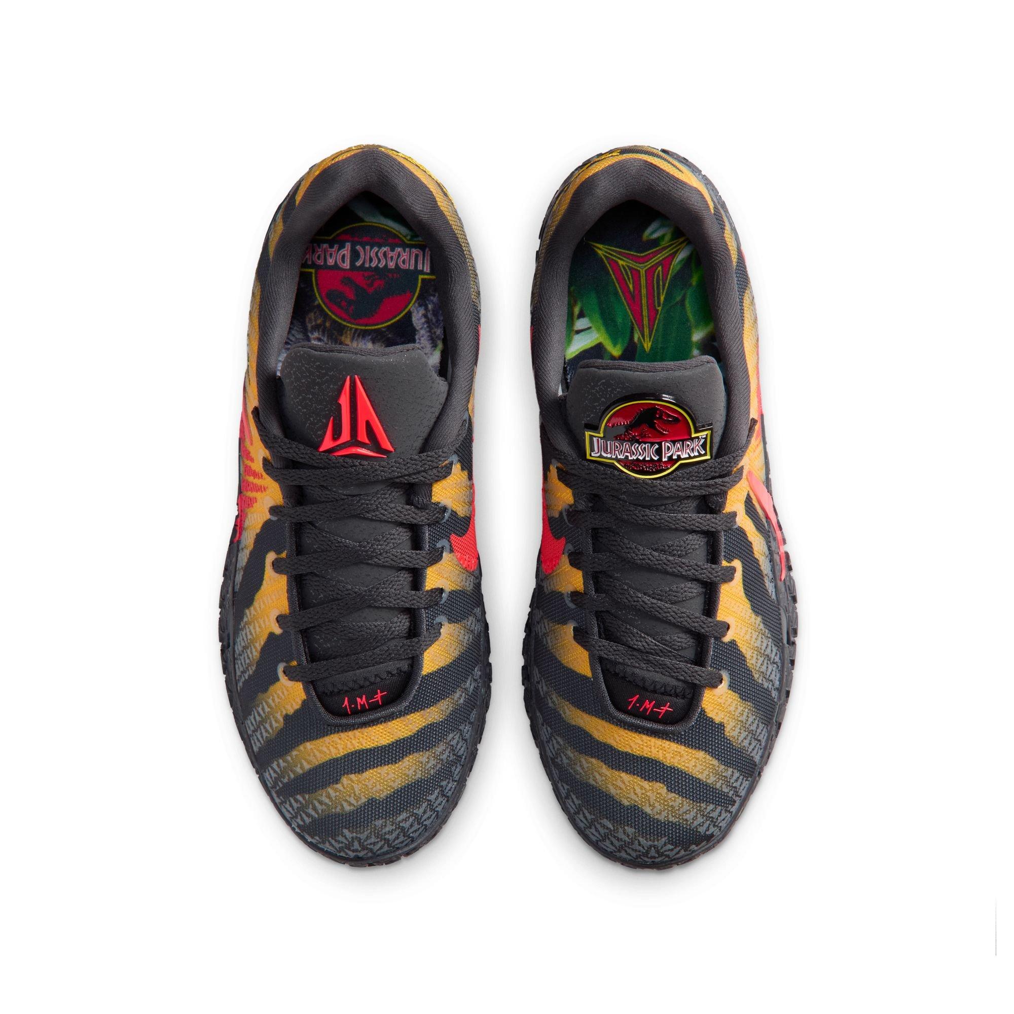 Nike Ja 3 "Raptor" Grade School Kids' Basketball Shoe - ANTHRACITE/BRIGHT CRIMSON/YELLOW OCHRE Thumbnail View 14