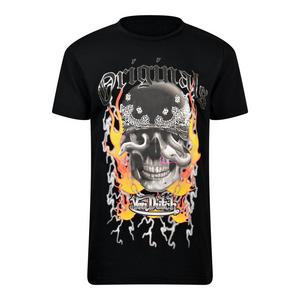 Von Dutch Big Boys' Skull Tee - Black