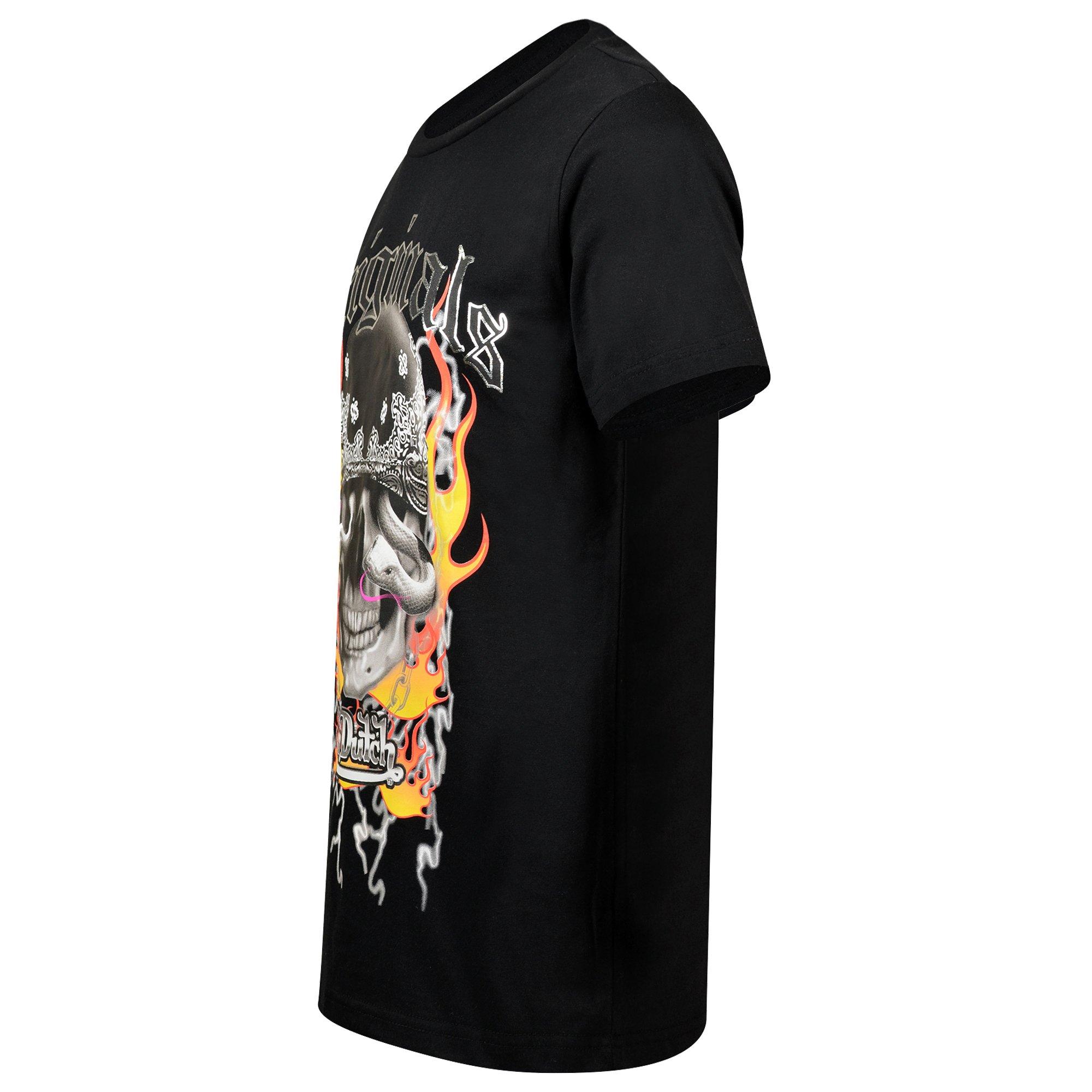 Von Dutch Skull Big Boys' Black Tee