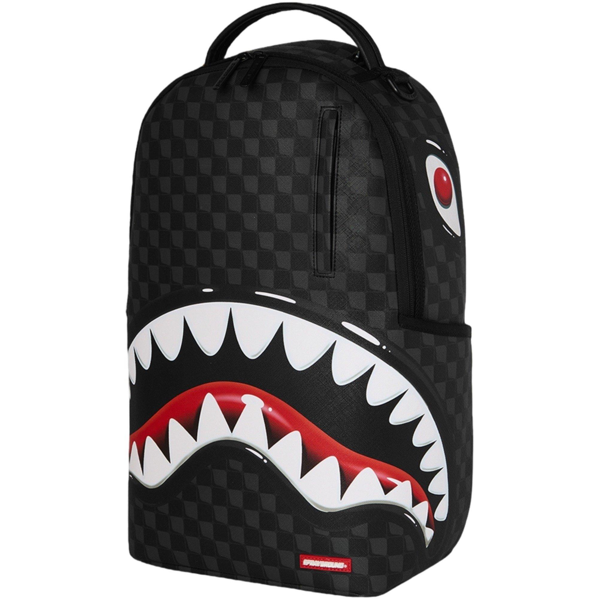 Sprayground Sharks in Paris Balloon Backpack - Black - BLACK Thumbnail View 3