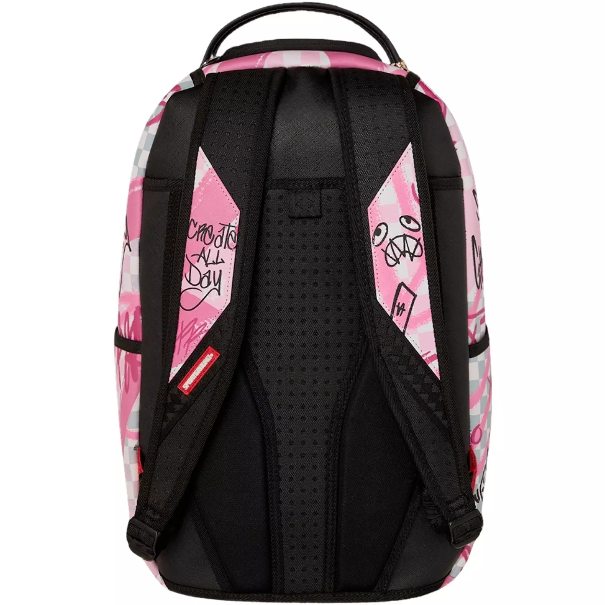 Sprayground Pink Smoke Check Backpack - Pink - PINK
