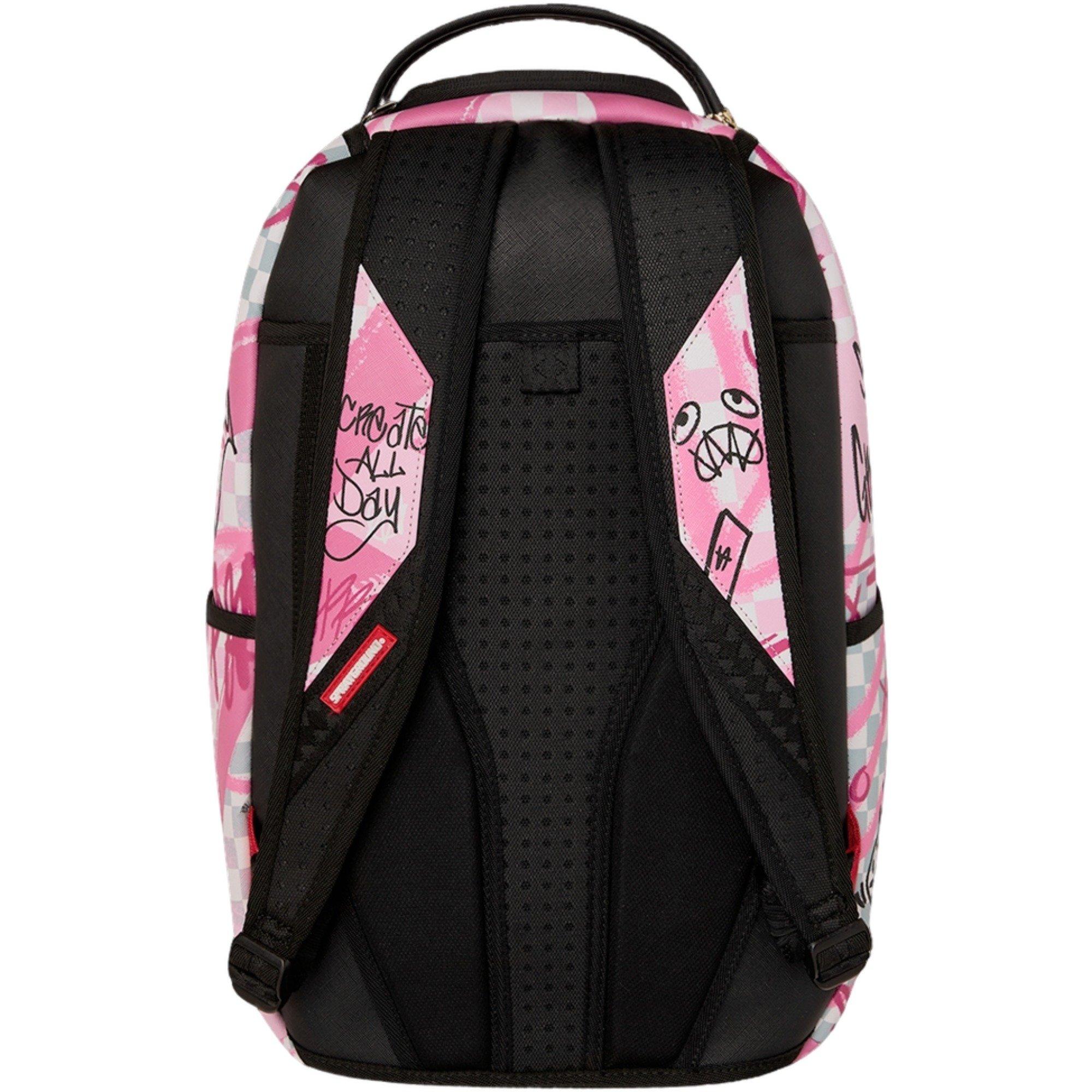 Sprayground Pink Smoke Check Backpack - PINK Thumbnail View 2