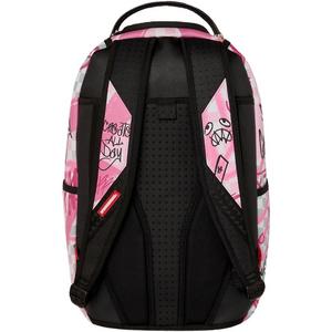 Sprayground Pink Smoke Check Backpack