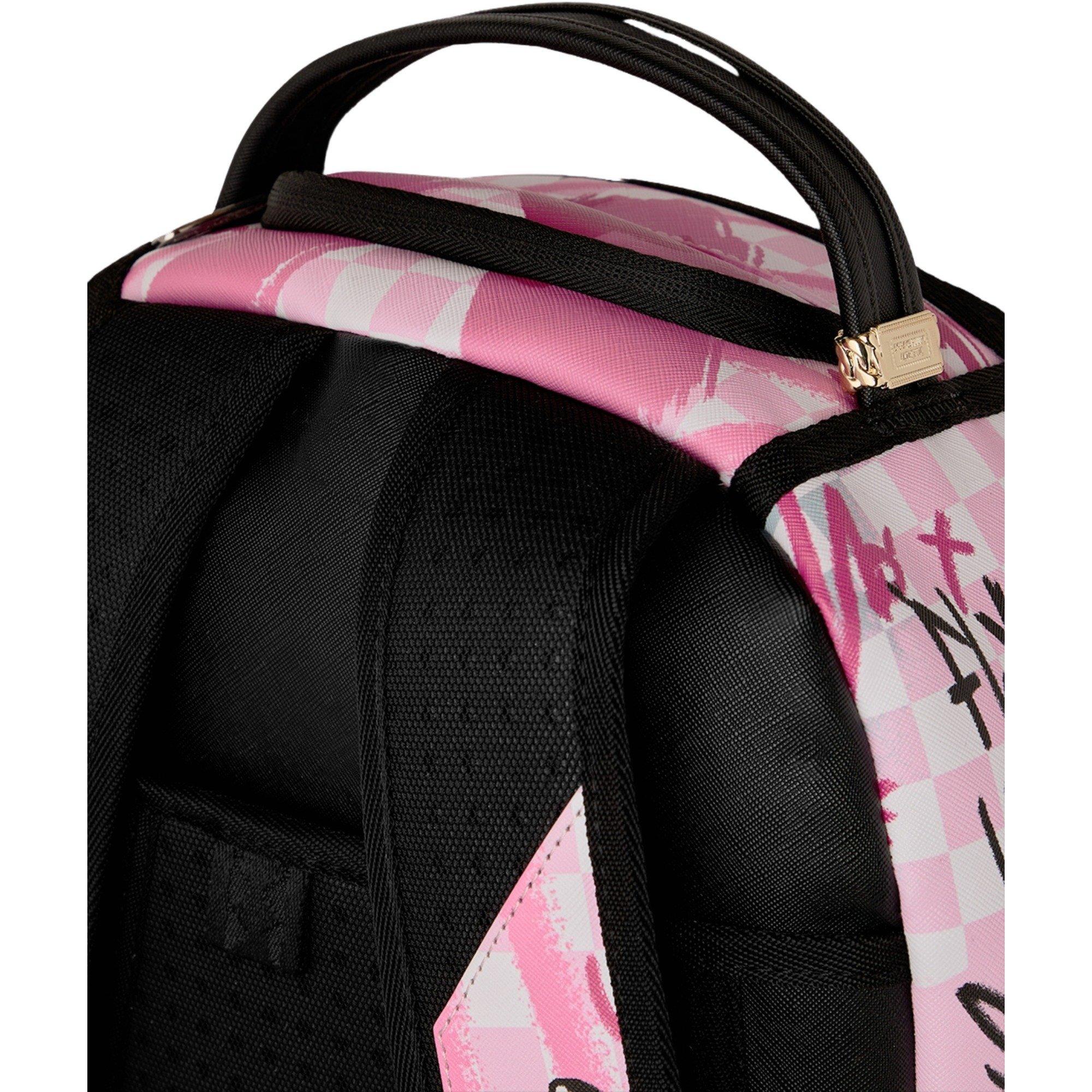 Sprayground Pink Smoke Check Backpack - Pink - PINK Thumbnail View 7