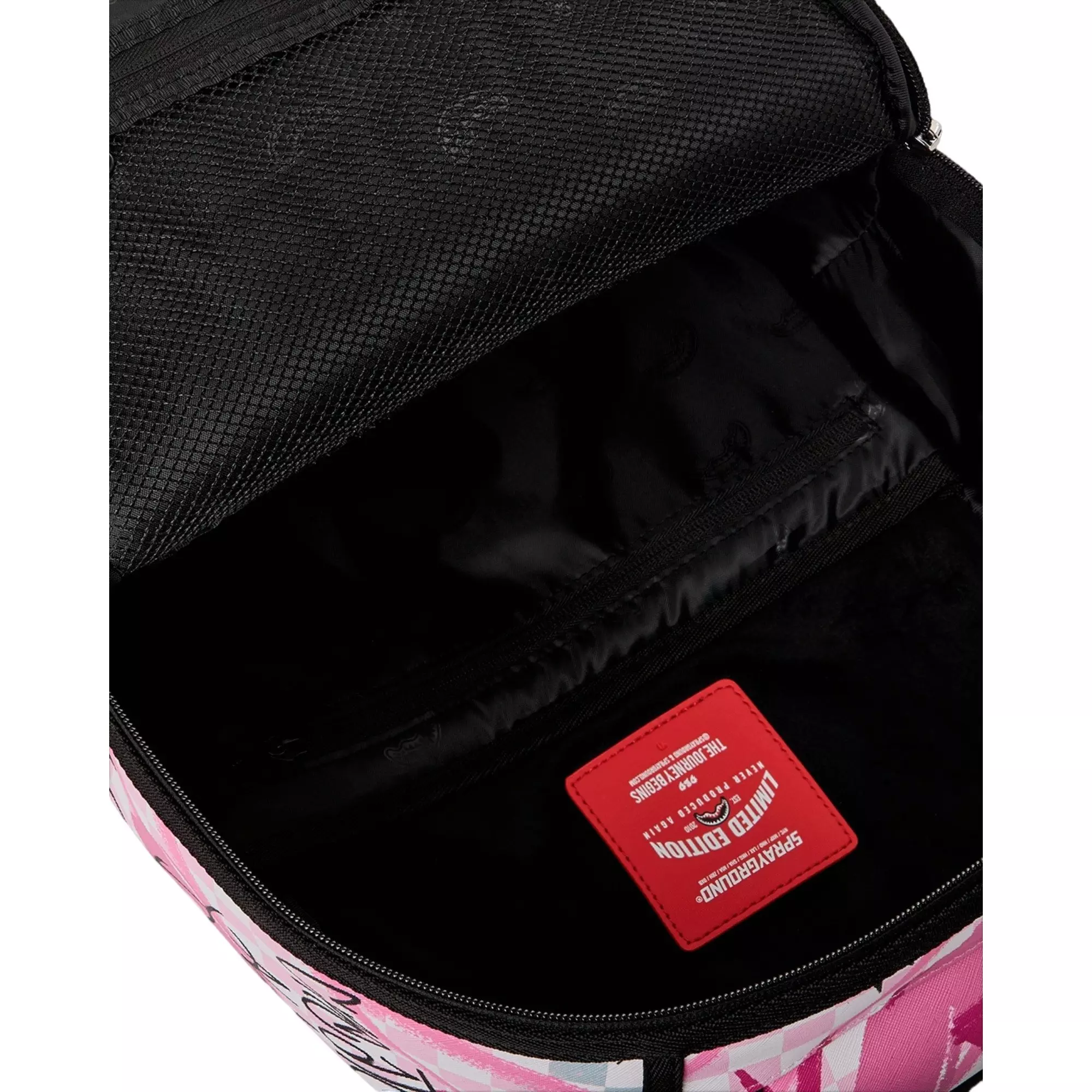 Sprayground Pink Smoke Check Backpack - Pink - PINK