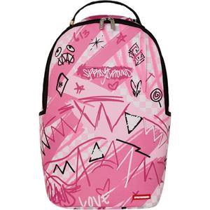Sprayground Pink Smoke Check Backpack